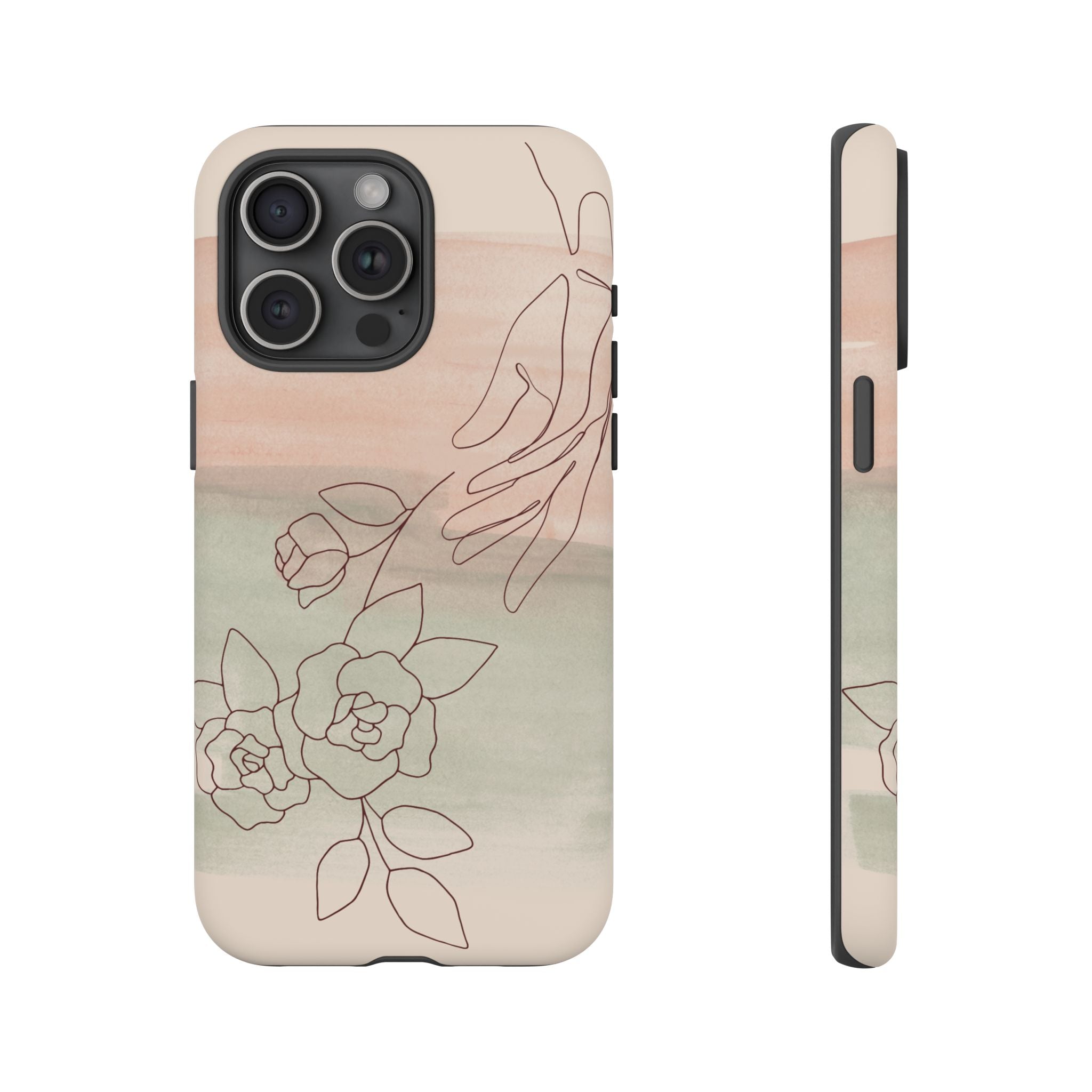 Floral Watercolor Slim Tough Phone Case