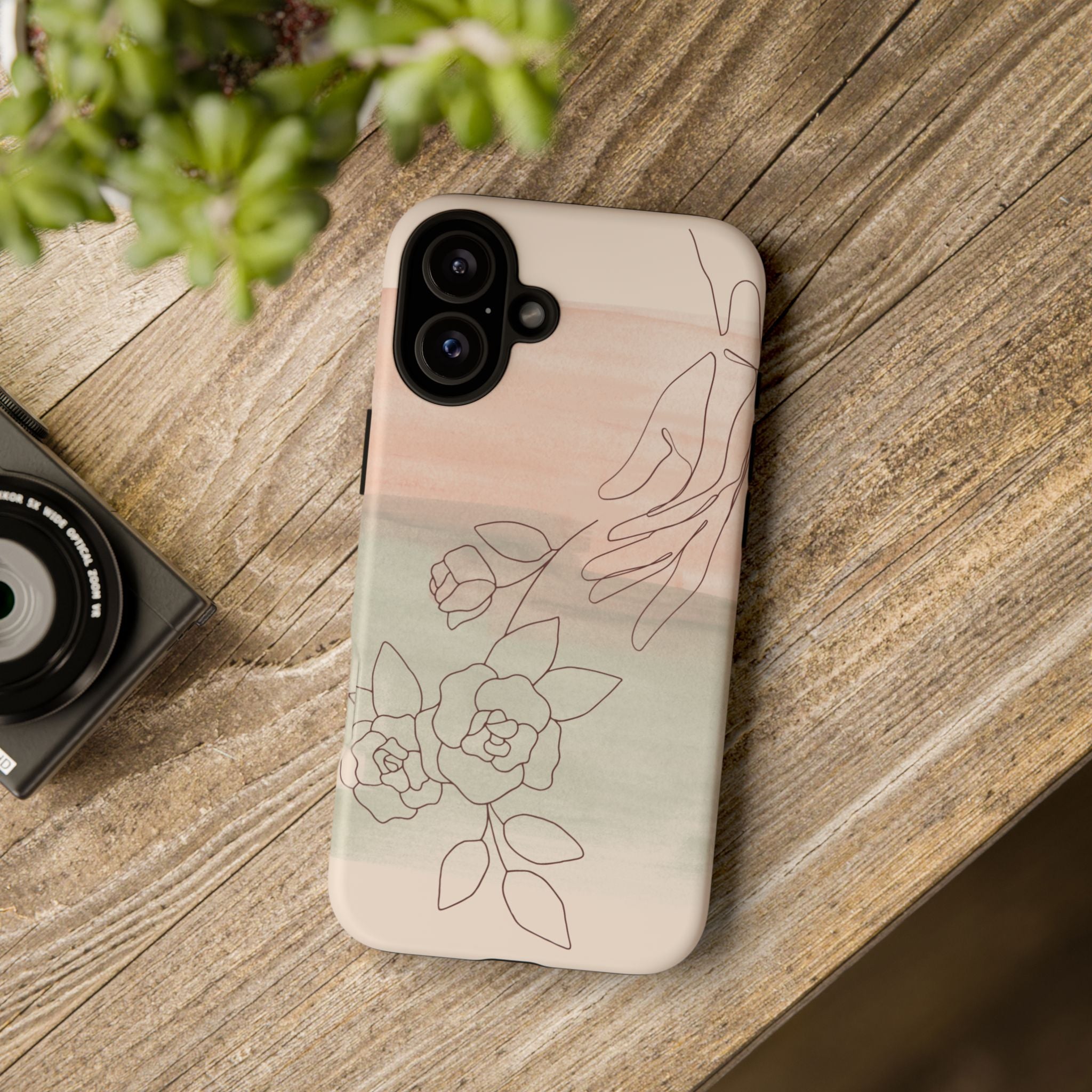 Floral Watercolor Slim Tough Phone Case