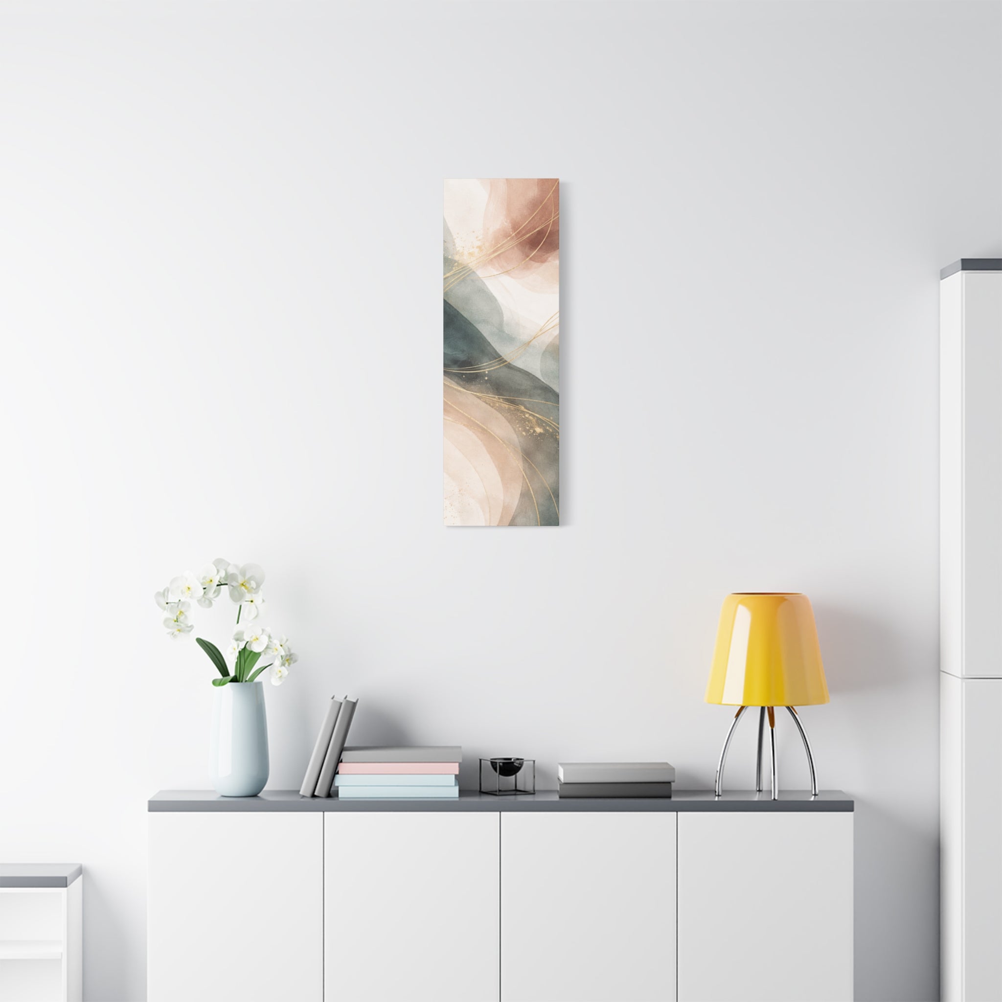 Abstract Coastal Waves Matte Canvas — Stretched Wall Art