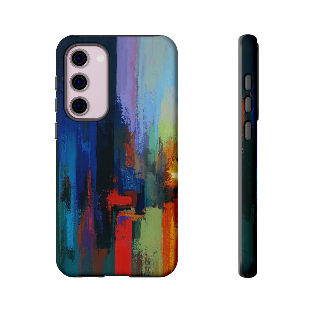 Abstract Colorblock Vibrant Protective iPhone Tough Case