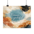 Forever Grateful Matte Poster Abstract Watercolor Wall Art