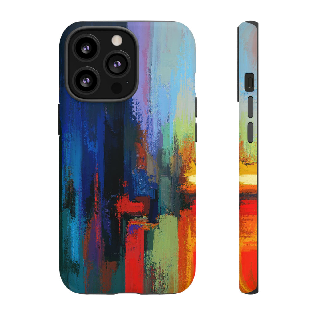 Abstract Colorblock Vibrant Protective iPhone Tough Case