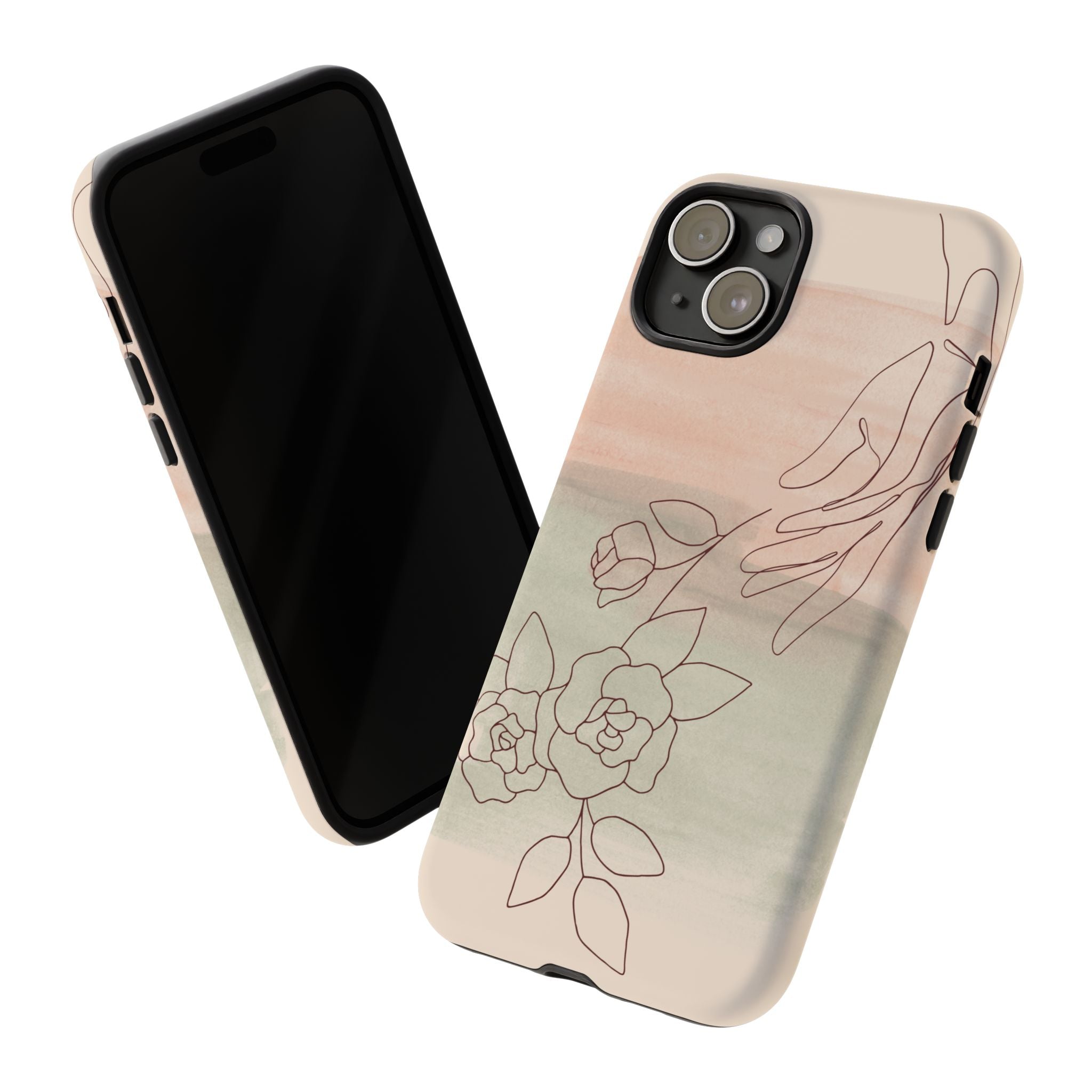 Floral Watercolor Slim Tough Phone Case