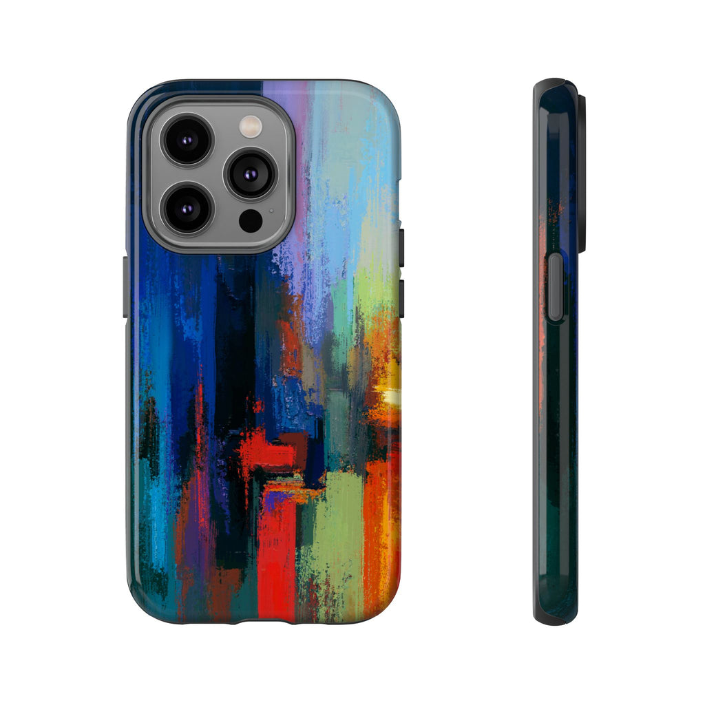 Abstract Colorblock Vibrant Protective iPhone Tough Case