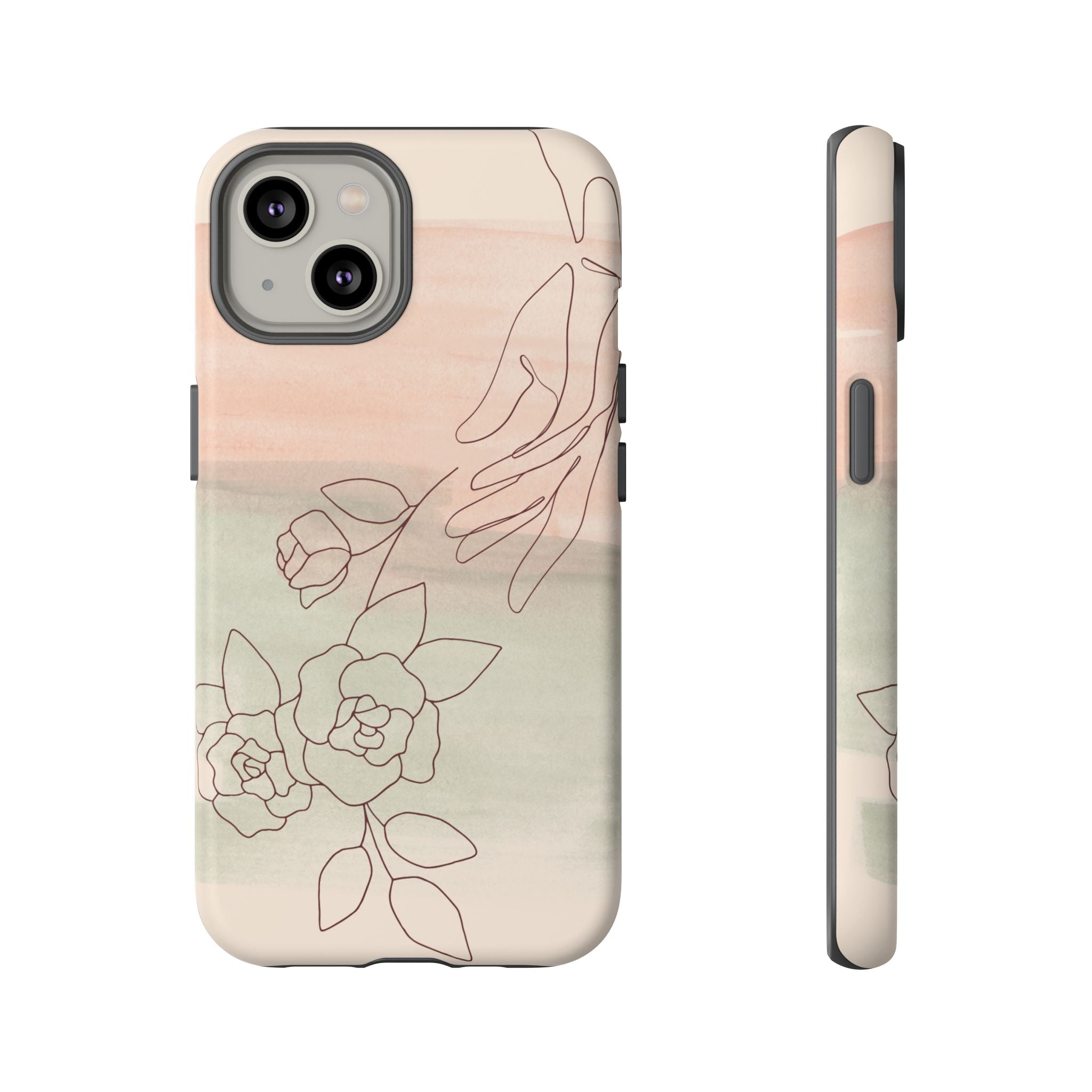 Floral Watercolor Slim Tough Phone Case