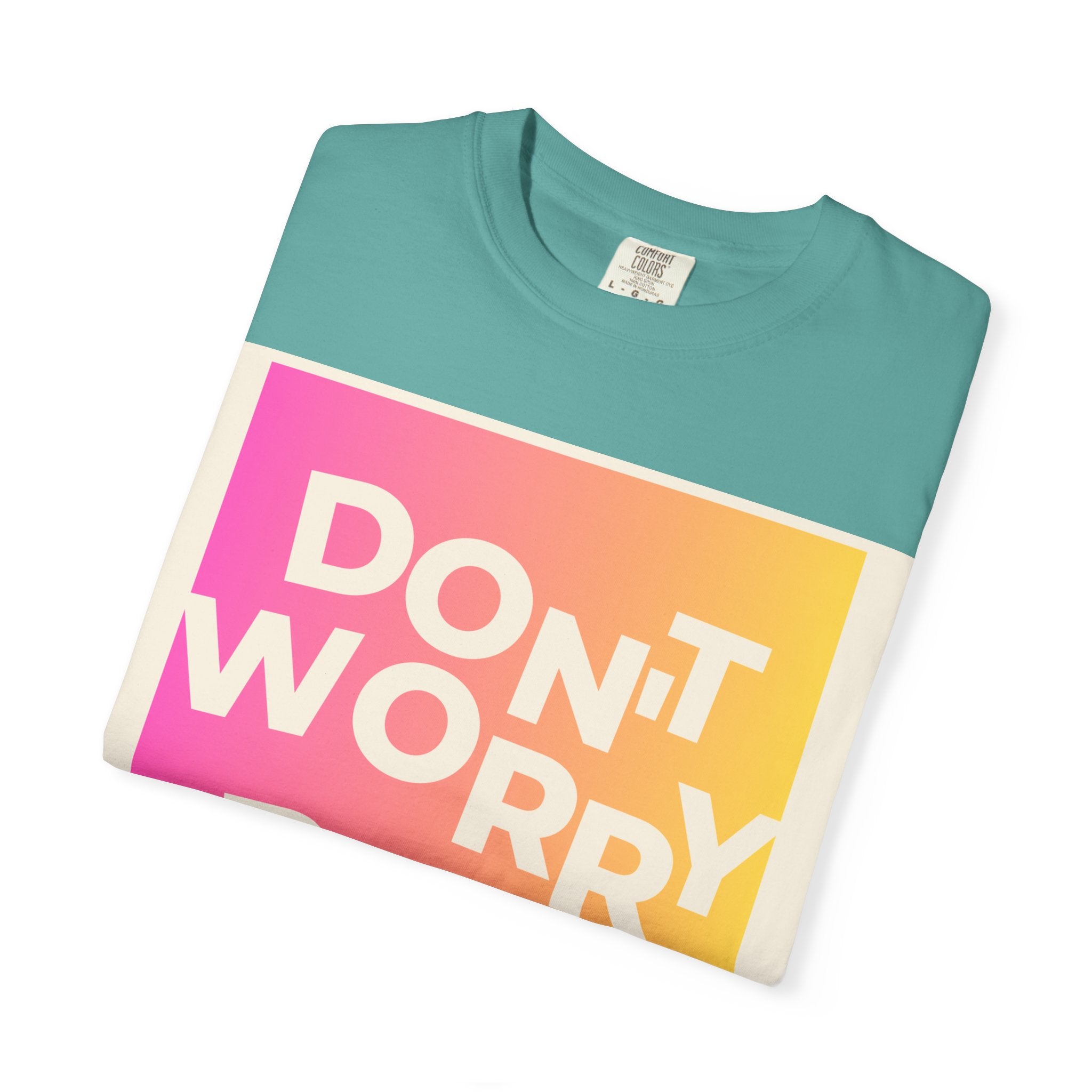 Don’t Worry Be Happy Tropical Beach Graphic Tee