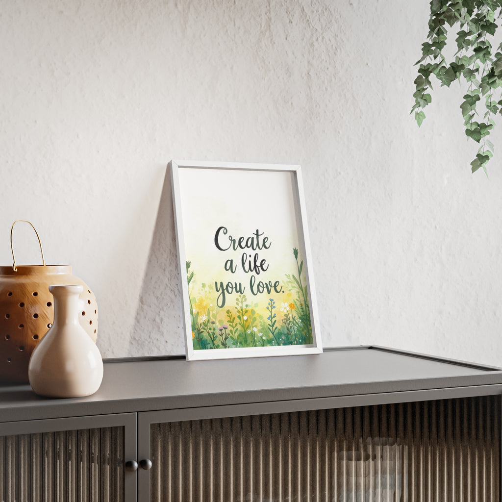 Create a Life You Love Framed Wall Art