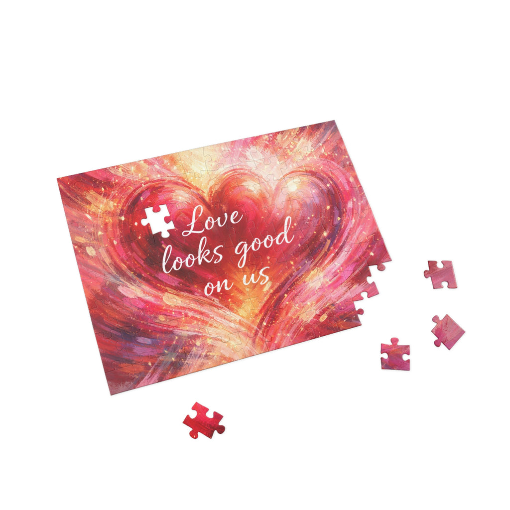 Love Looks Good On Us Romantic Heart Jigsaw Puzzle 96–1000 pcs