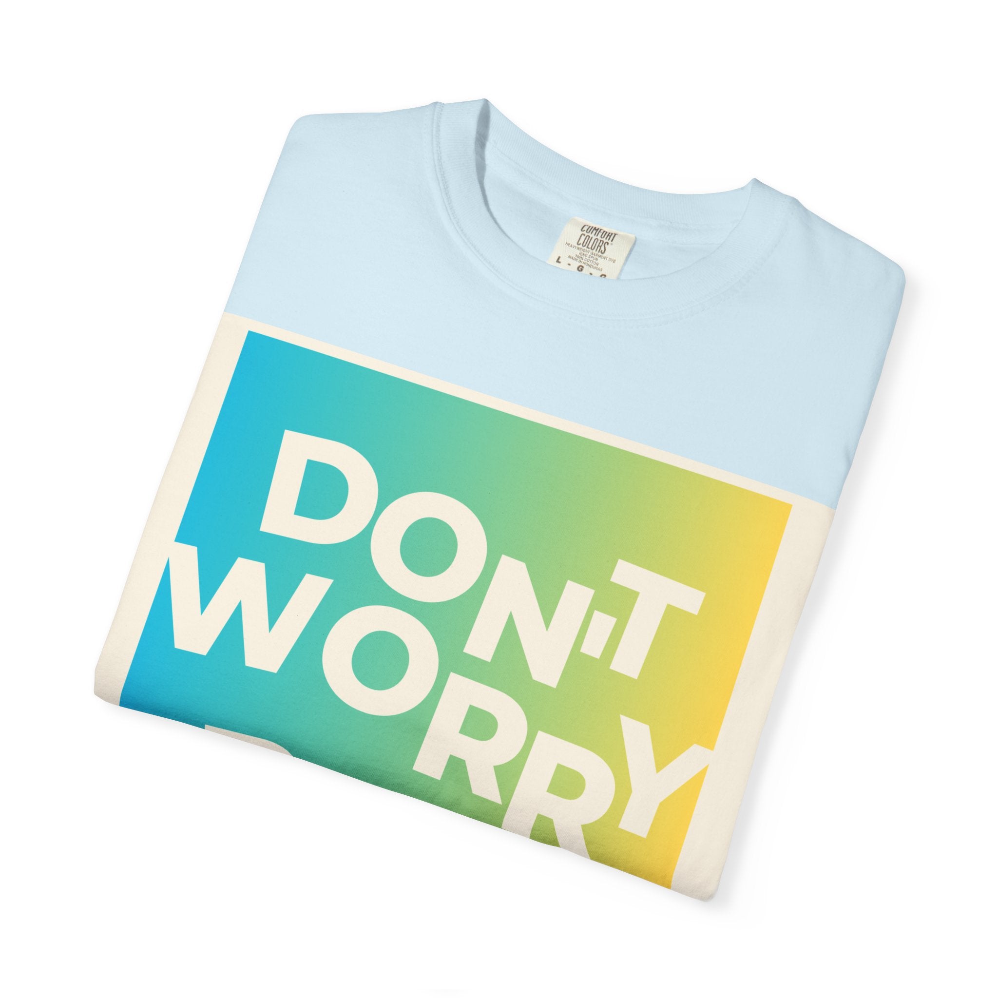 Don't Worry Be Happy Tropical Beach Graphic T-Shirt