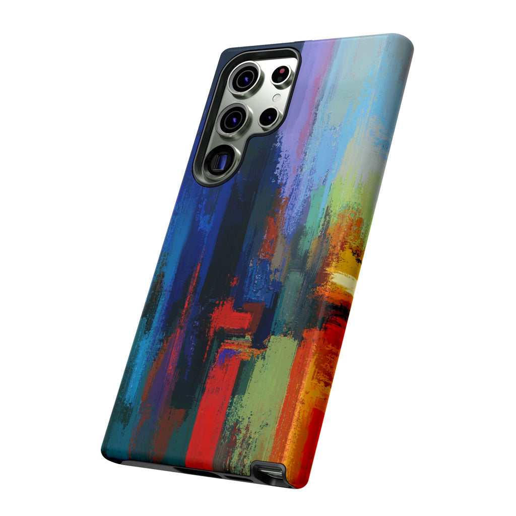 Abstract Colorblock Vibrant Protective iPhone Tough Case