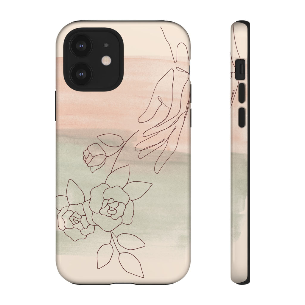 Floral Watercolor Slim Tough Phone Case