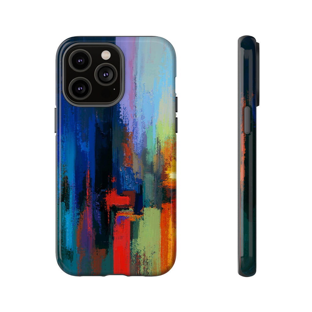 Abstract Colorblock Vibrant Protective iPhone Tough Case