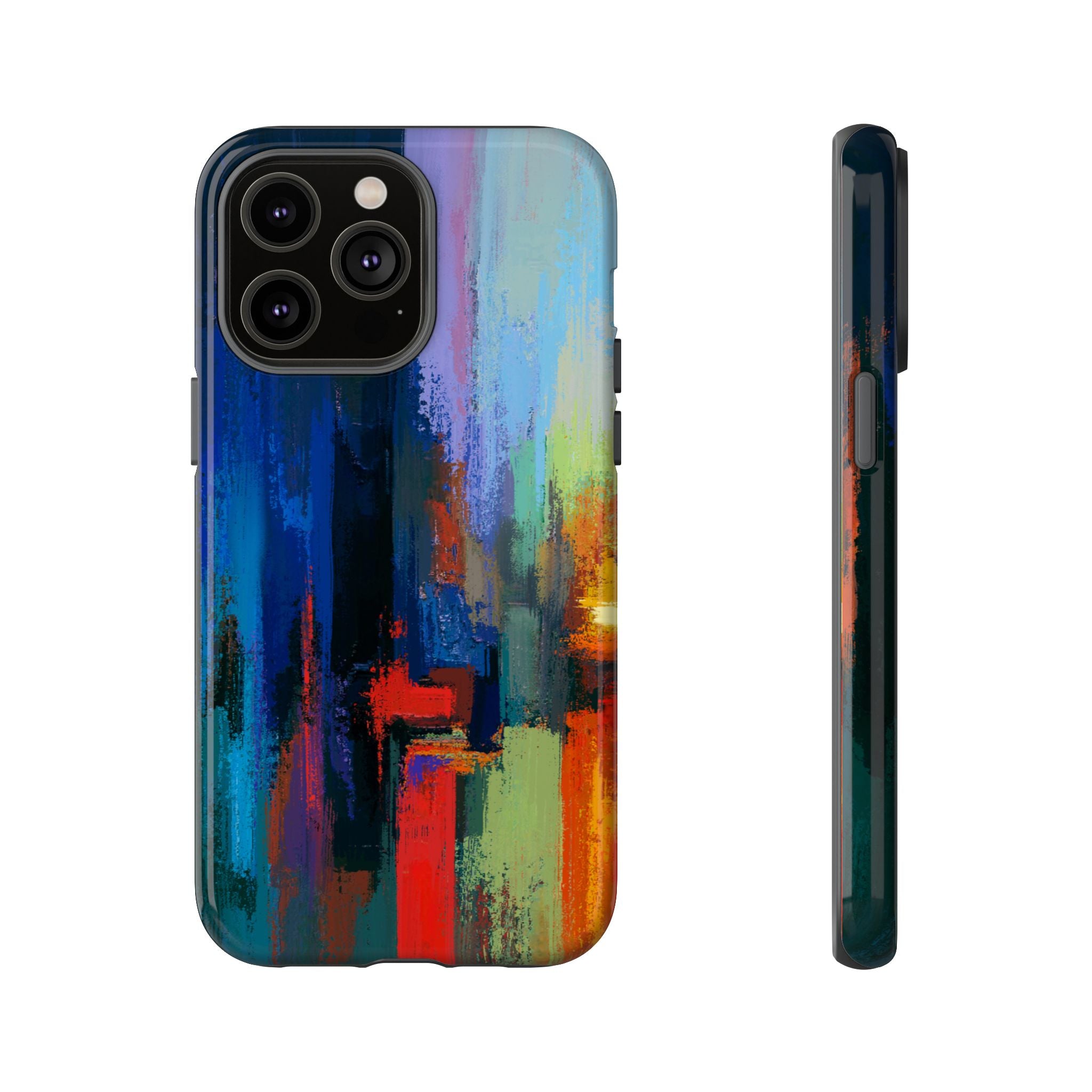 Abstract Colorblock Vibrant Protective iPhone Tough Case