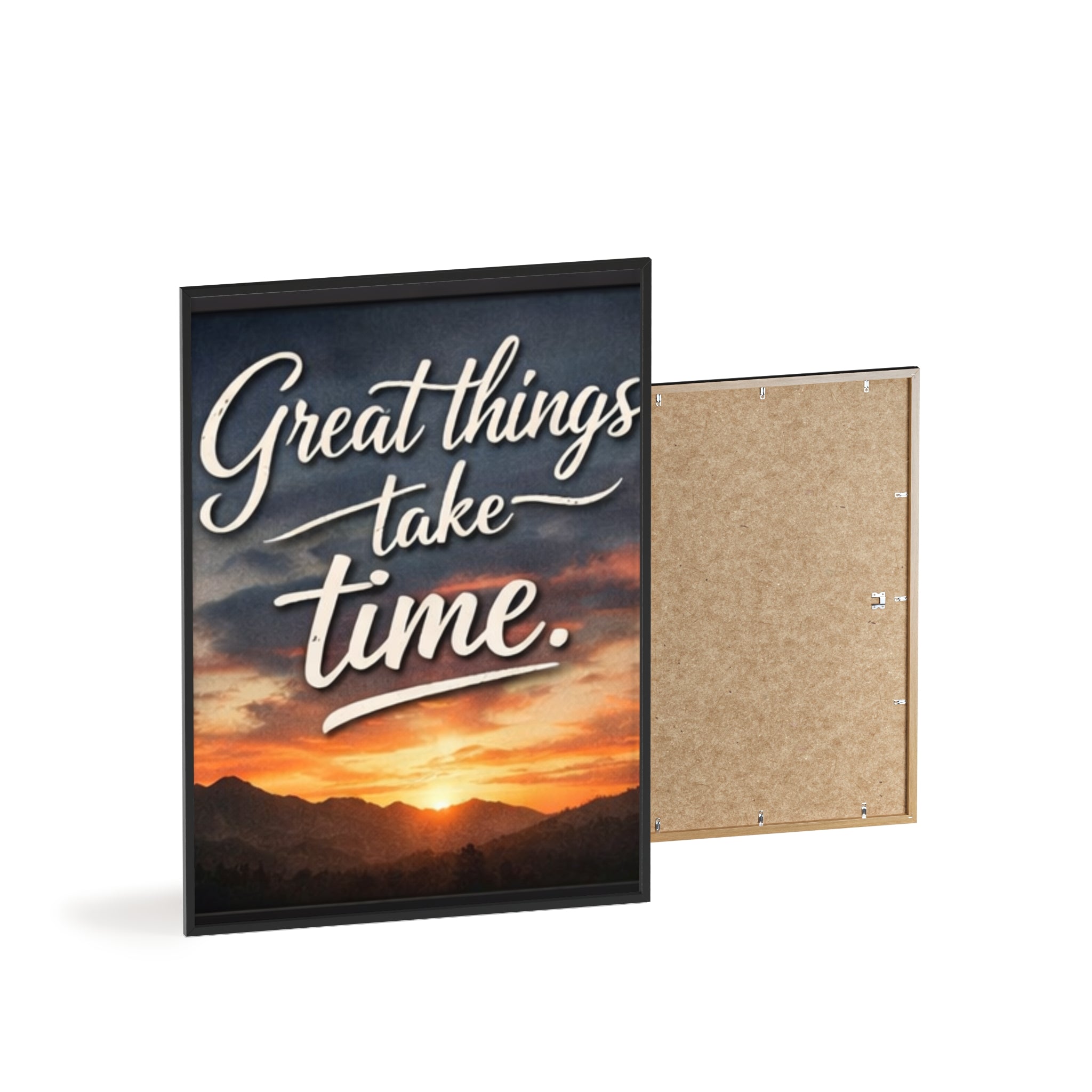 Great Things Take Time Framed Poster