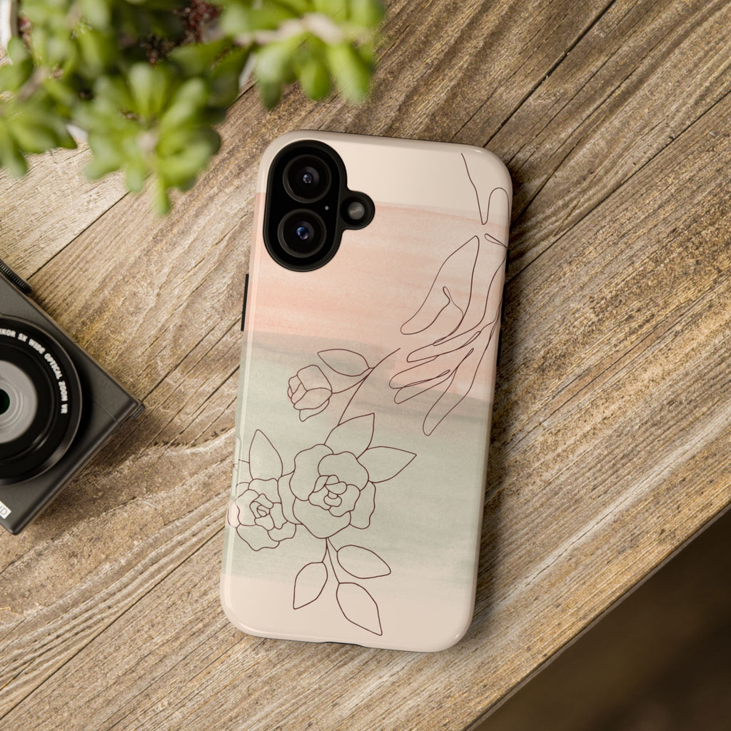 Floral Watercolor Slim Tough Phone Case