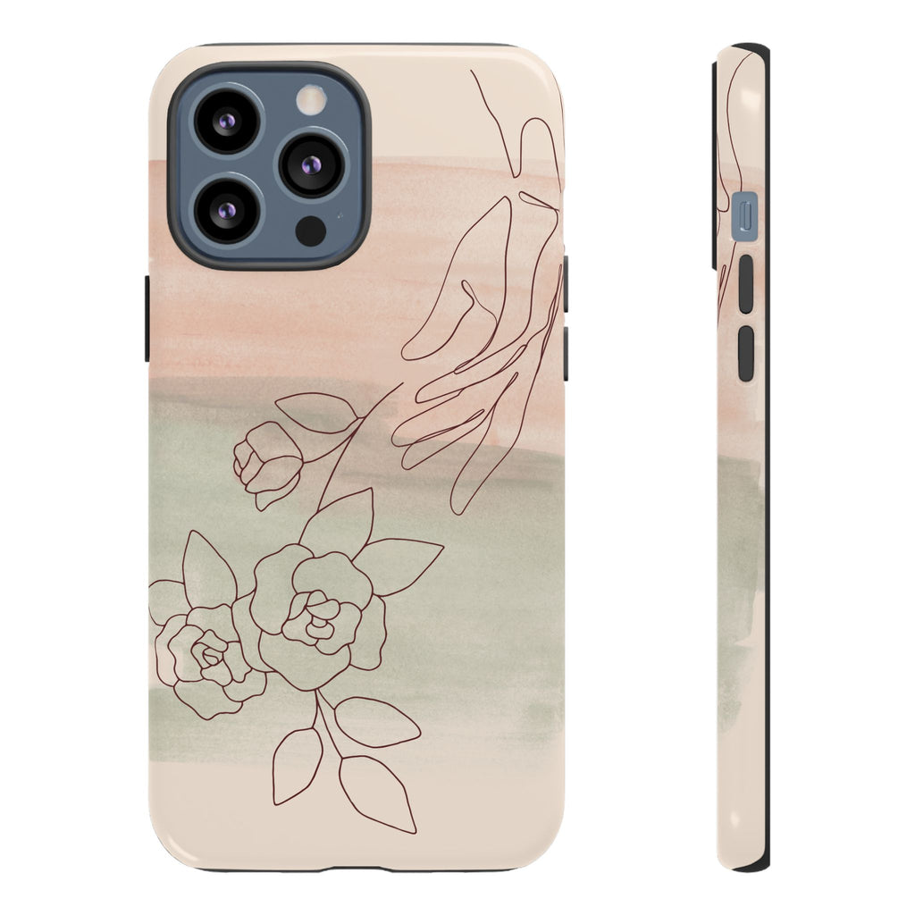 Floral Watercolor Slim Tough Phone Case
