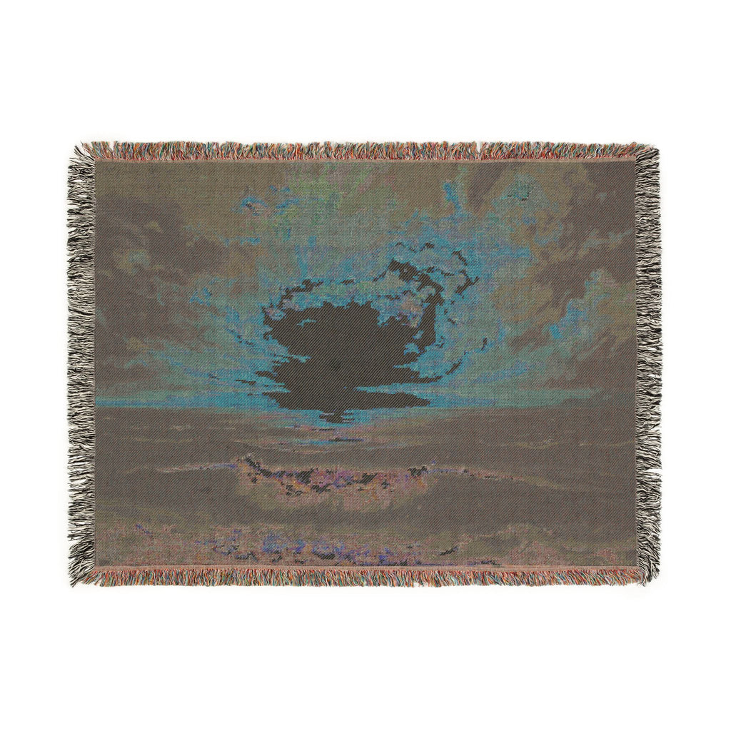 Beach Sunset Woven Blanket