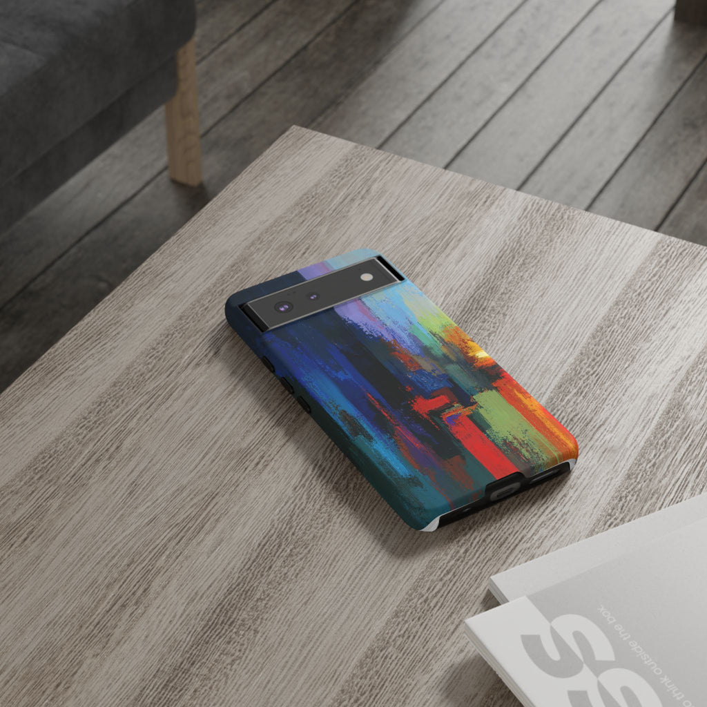 Abstract Colorblock Vibrant Protective iPhone Tough Case