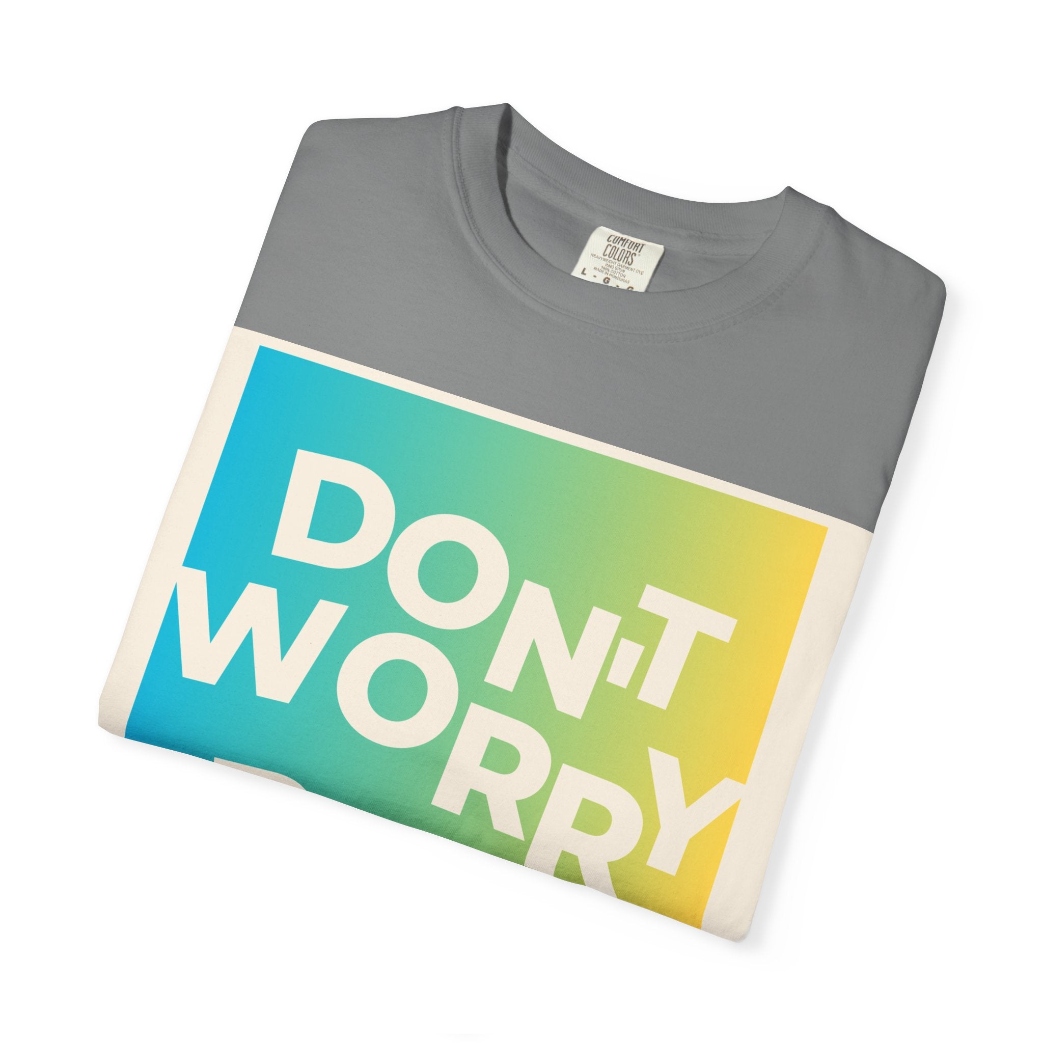 Don't Worry Be Happy Tropical Beach Graphic T-Shirt