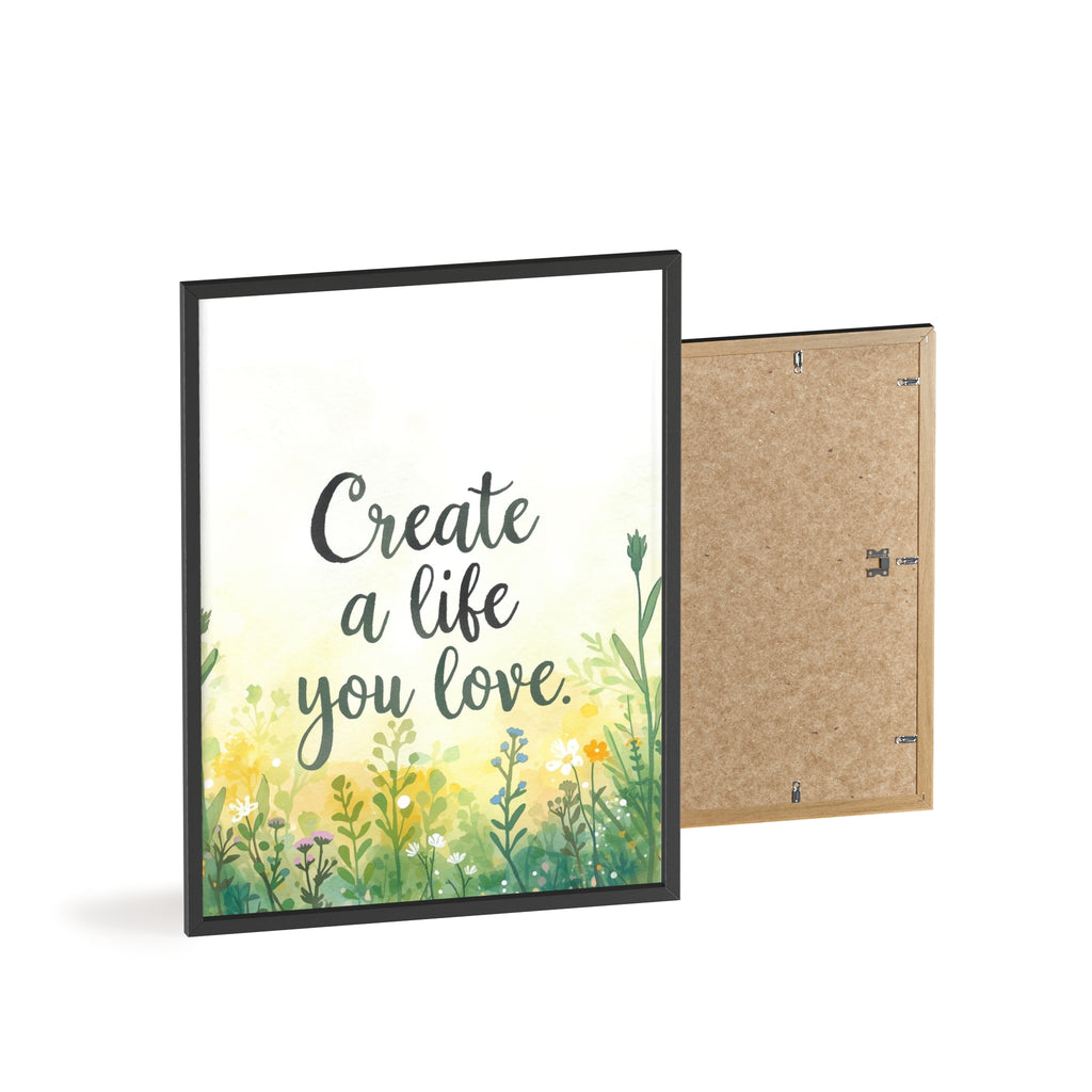 Create a Life You Love Framed Wall Art