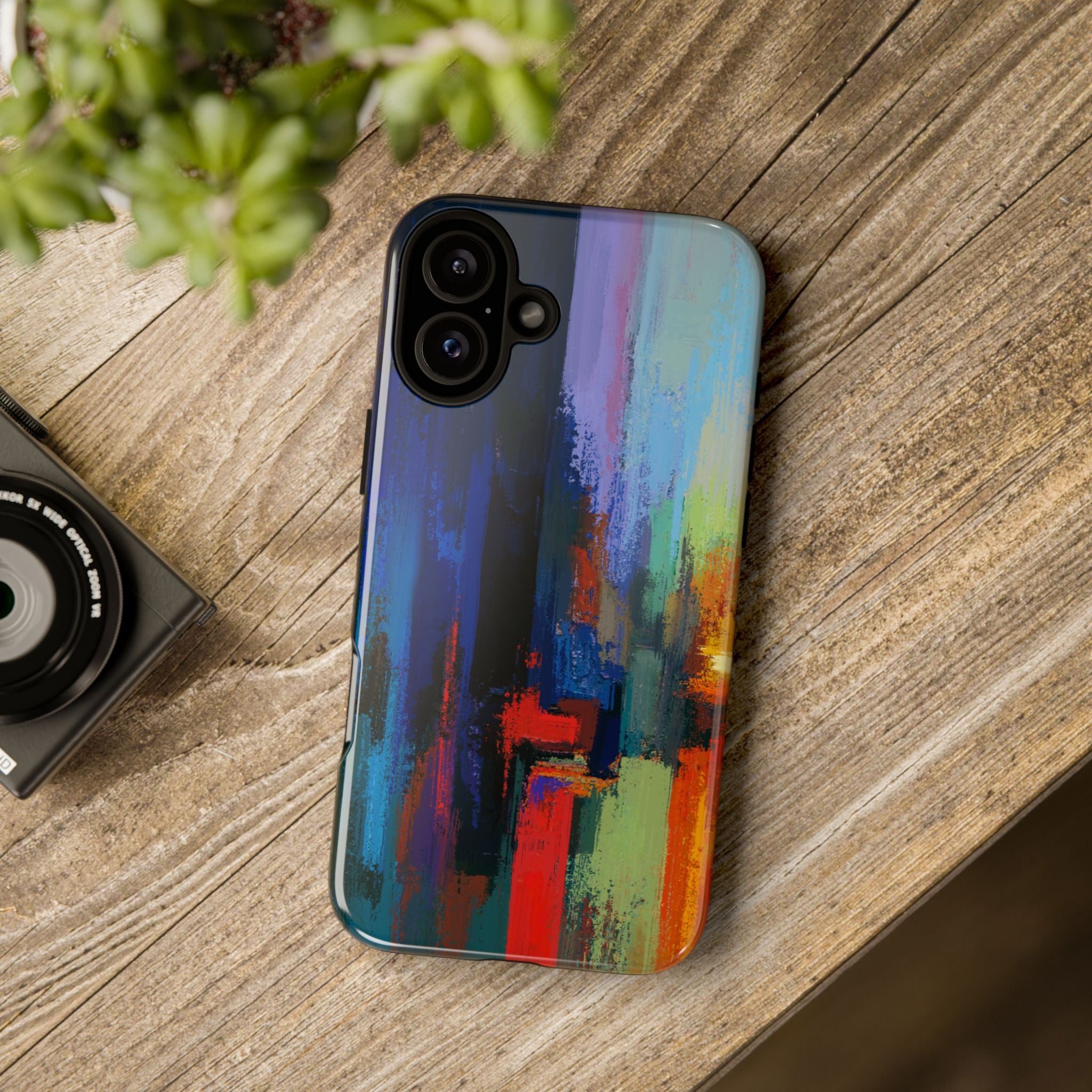 Abstract Colorblock Vibrant Protective iPhone Tough Case