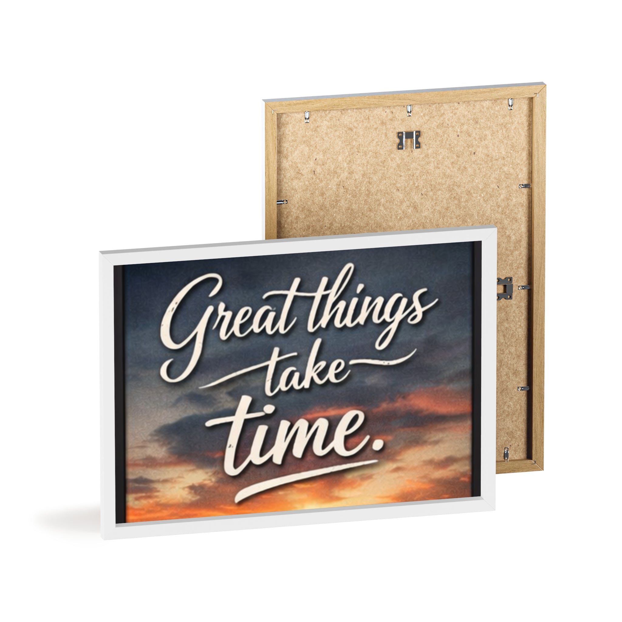 Great Things Take Time Framed Poster