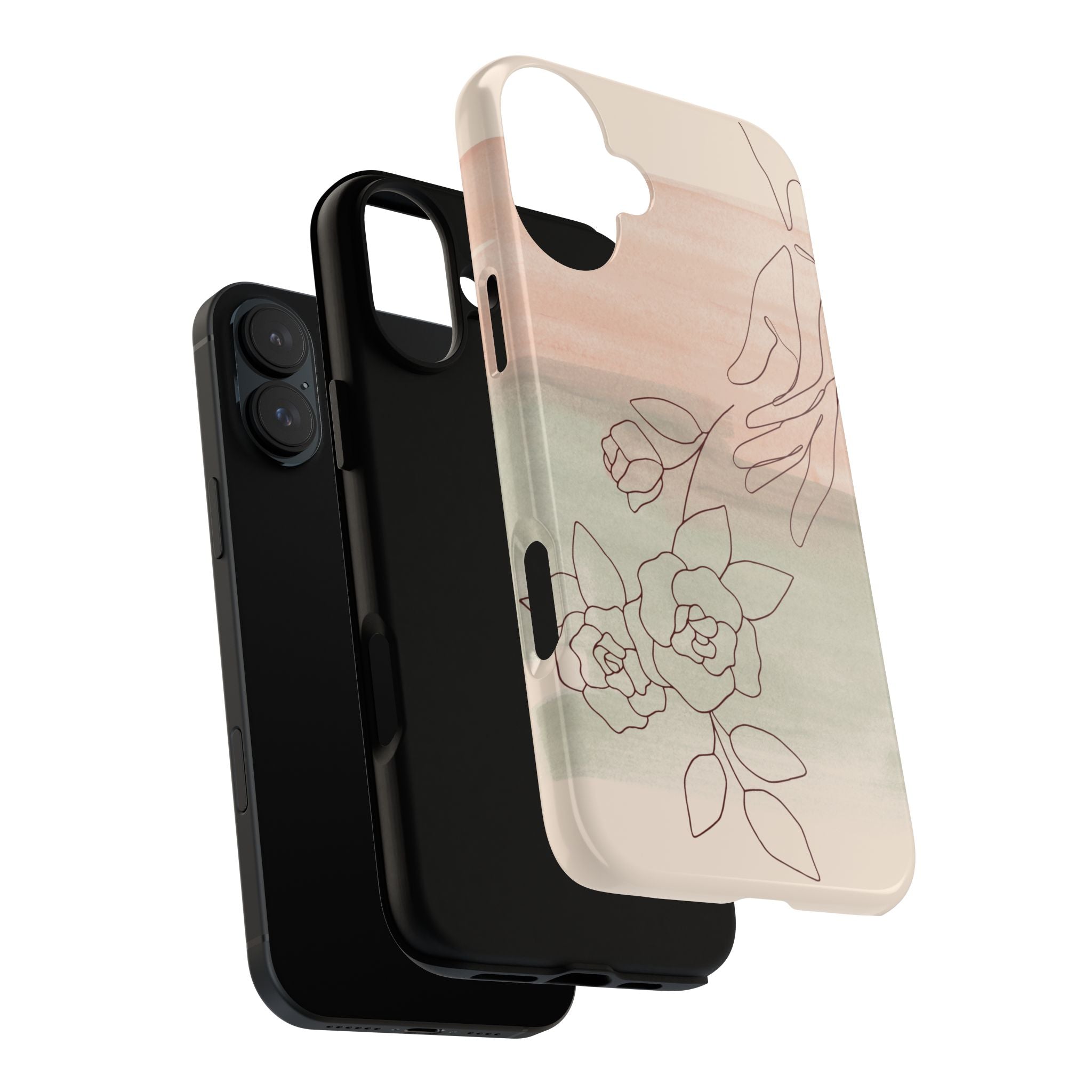 Floral Watercolor Slim Tough Phone Case