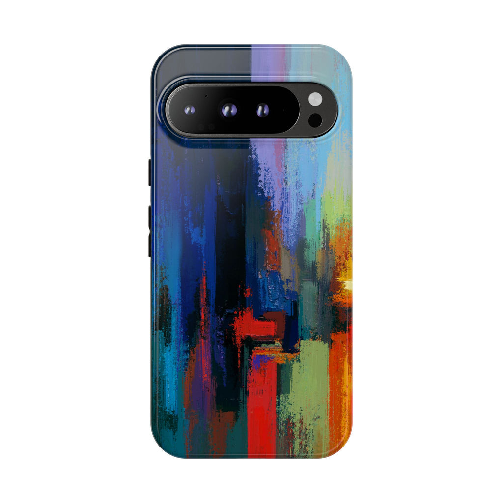 Abstract Colorblock Vibrant Protective iPhone Tough Case