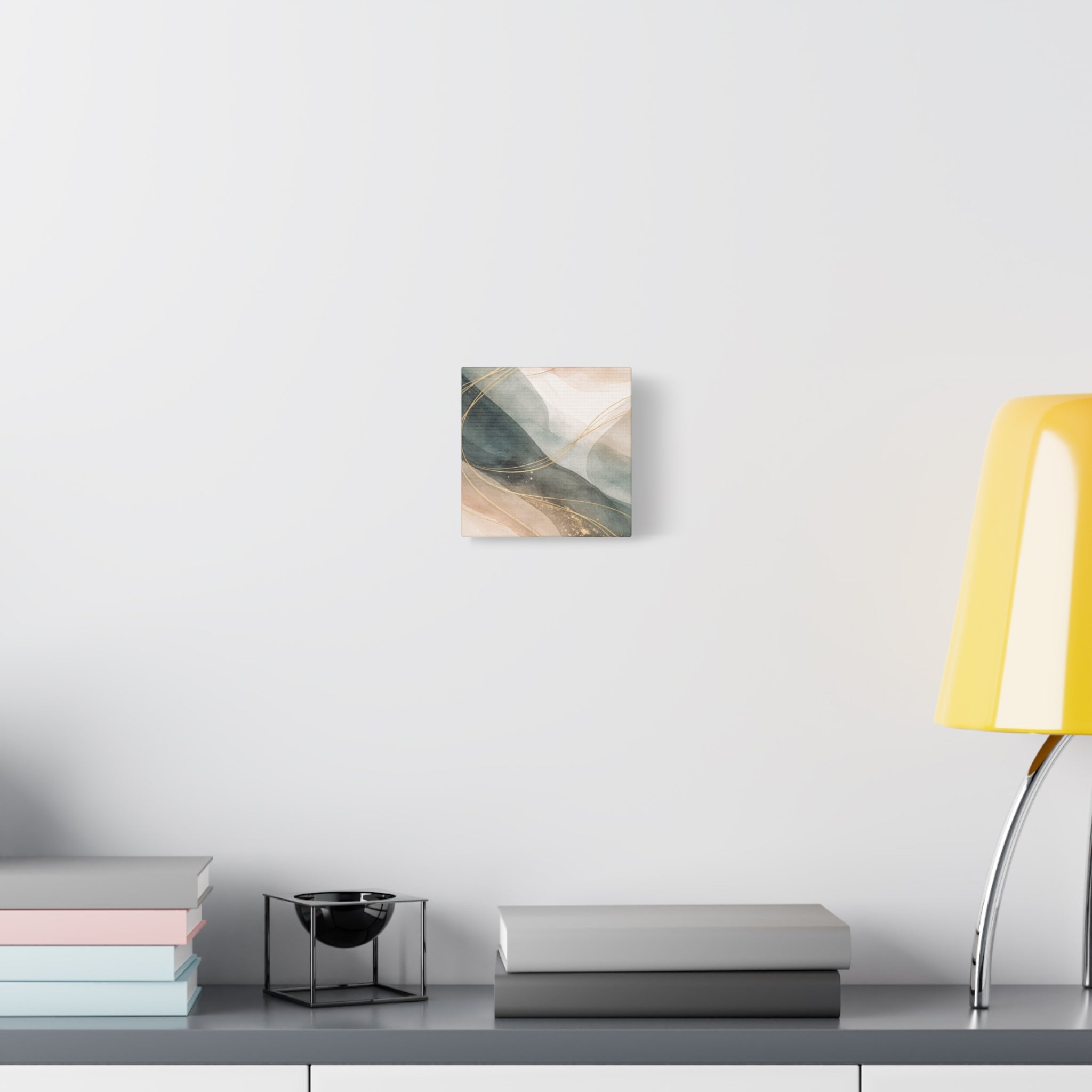 Abstract Coastal Waves Matte Canvas — Stretched Wall Art