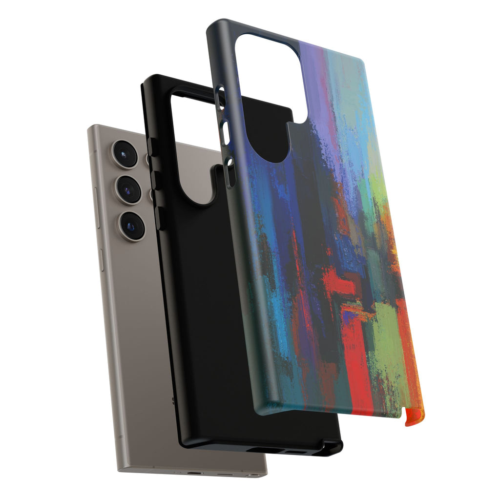 Abstract Colorblock Vibrant Protective iPhone Tough Case