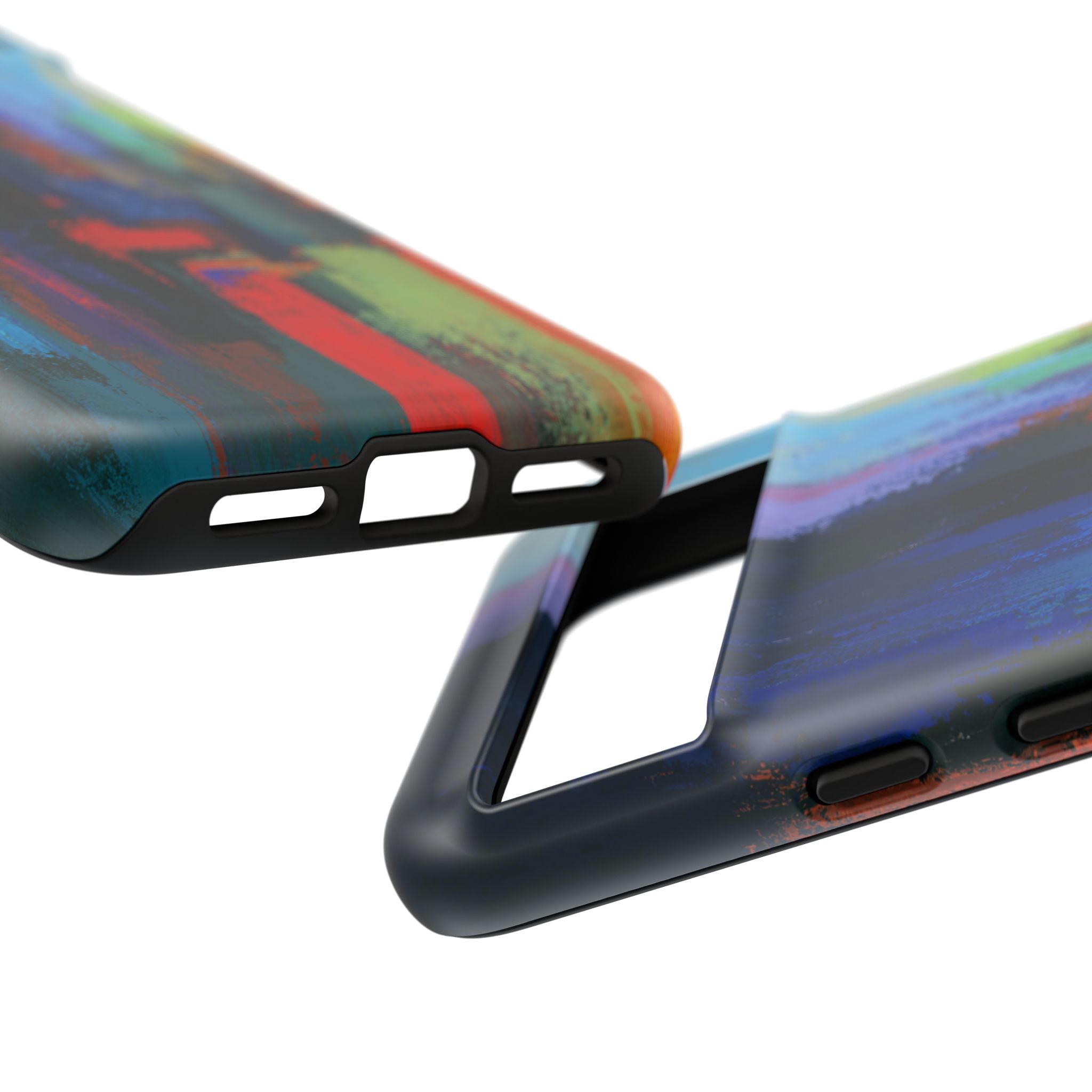 Abstract Colorblock Vibrant Protective iPhone Tough Case
