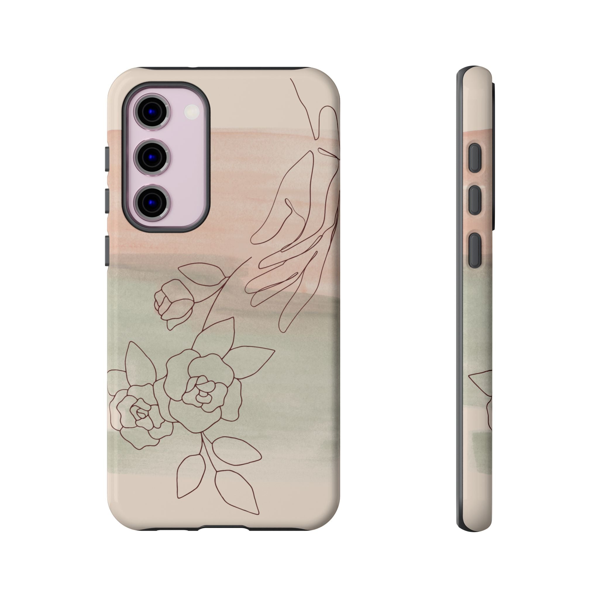 Floral Watercolor Slim Tough Phone Case