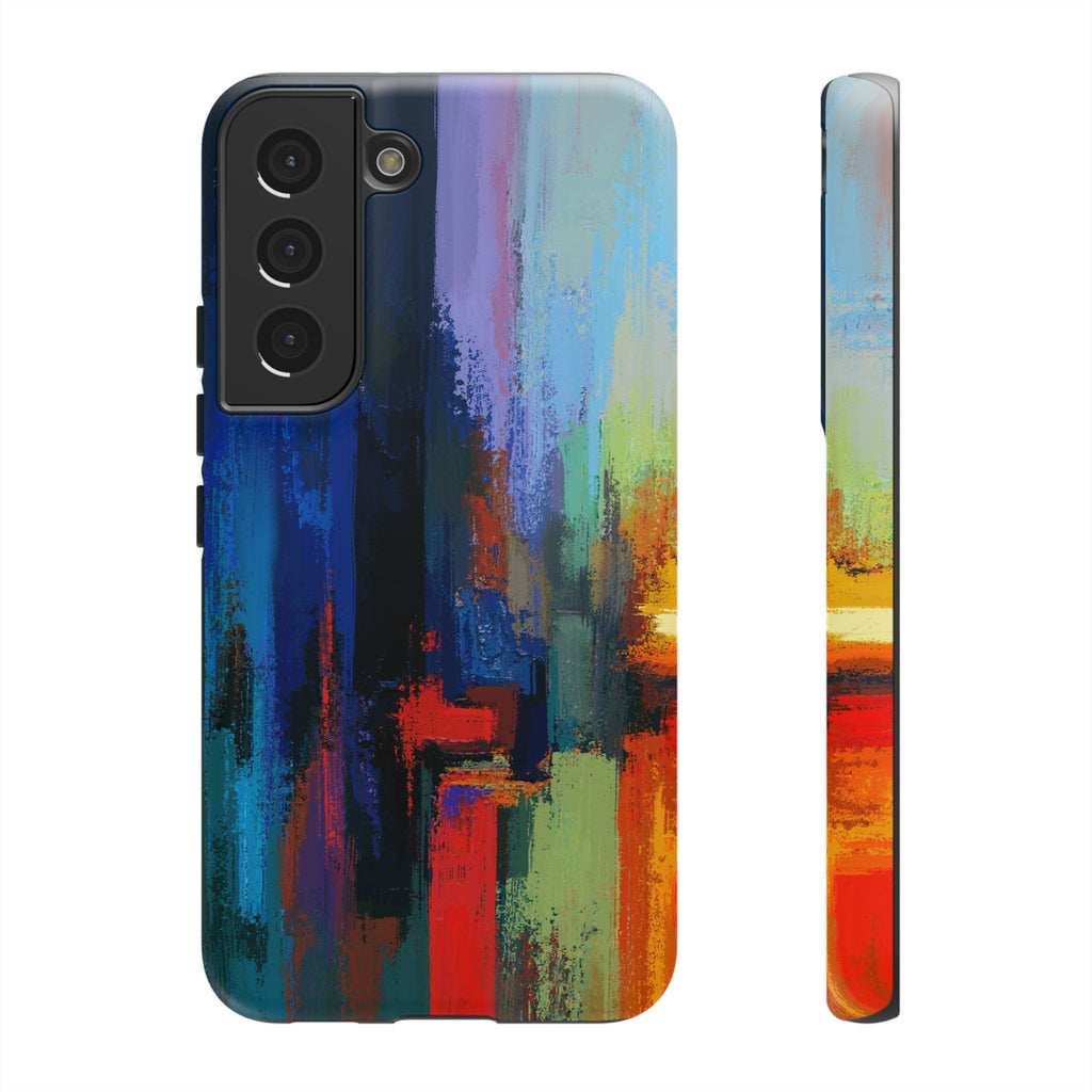 Abstract Colorblock Vibrant Protective iPhone Tough Case