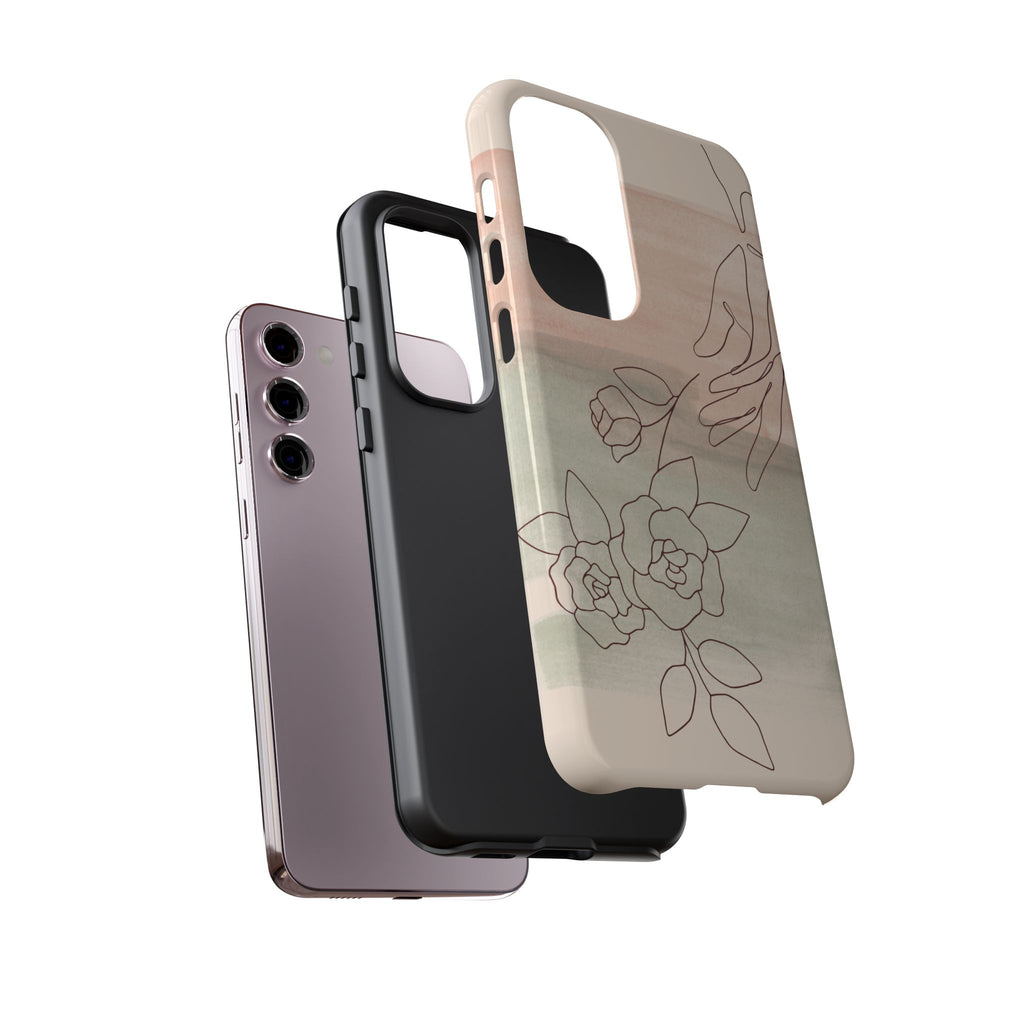 Floral Watercolor Slim Tough Phone Case