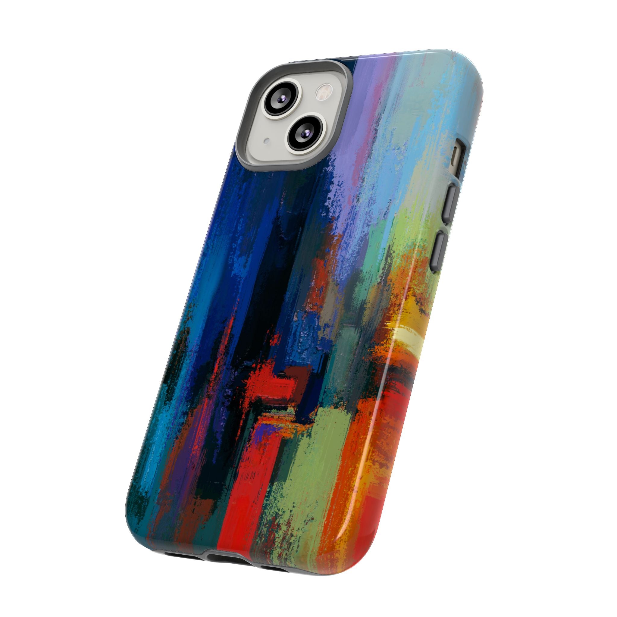 Abstract Colorblock Vibrant Protective iPhone Tough Case