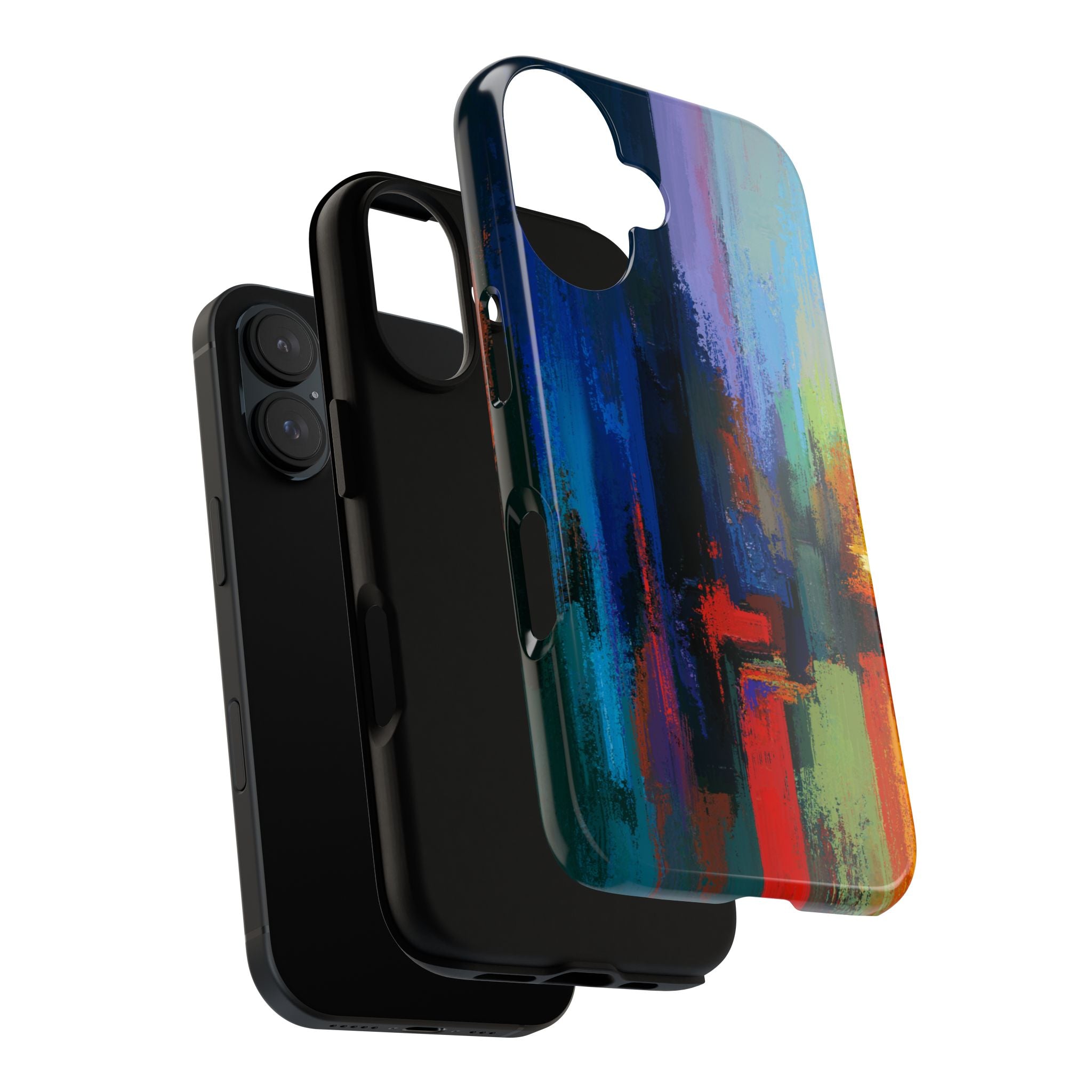 Abstract Colorblock Vibrant Protective iPhone Tough Case