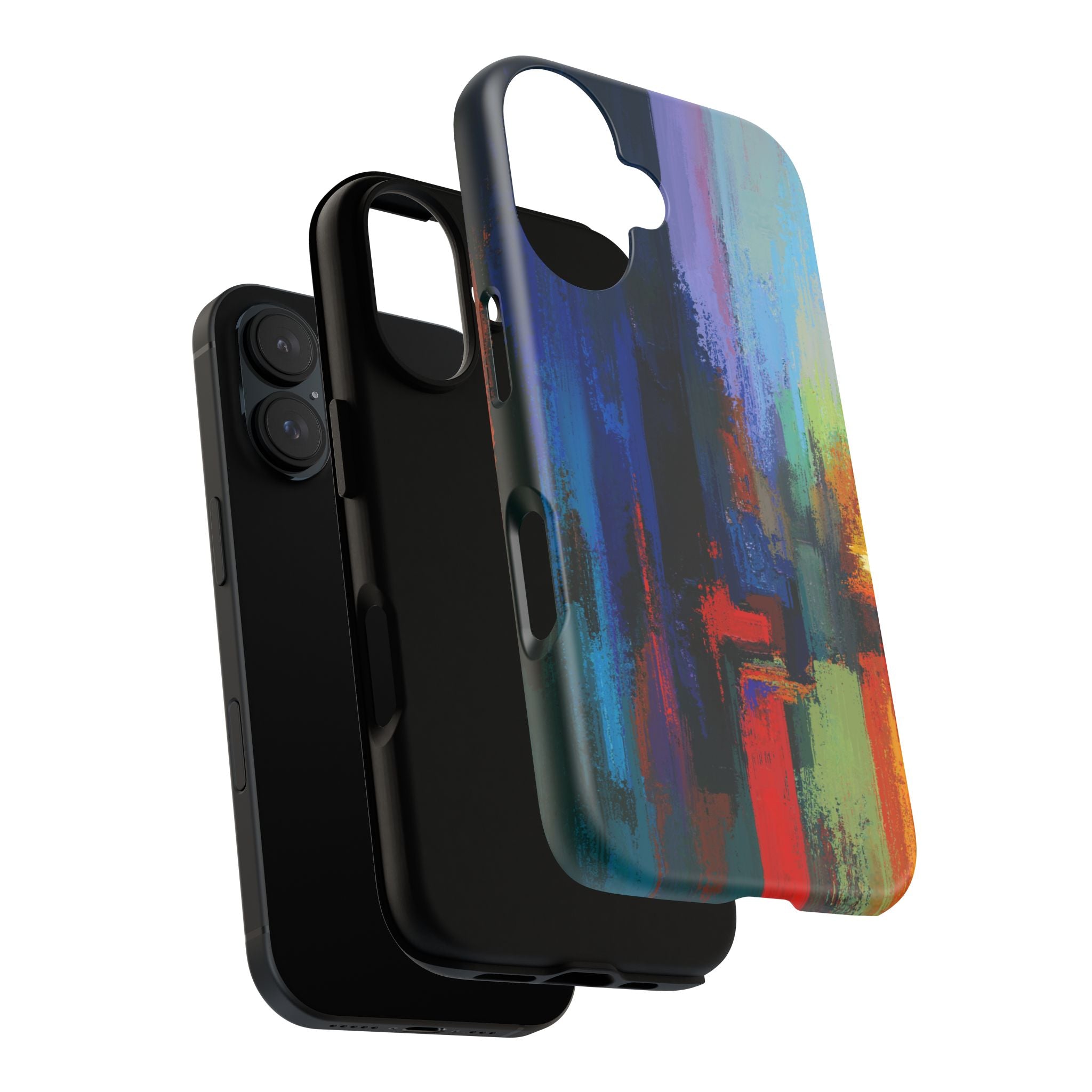 Abstract Colorblock Vibrant Protective iPhone Tough Case