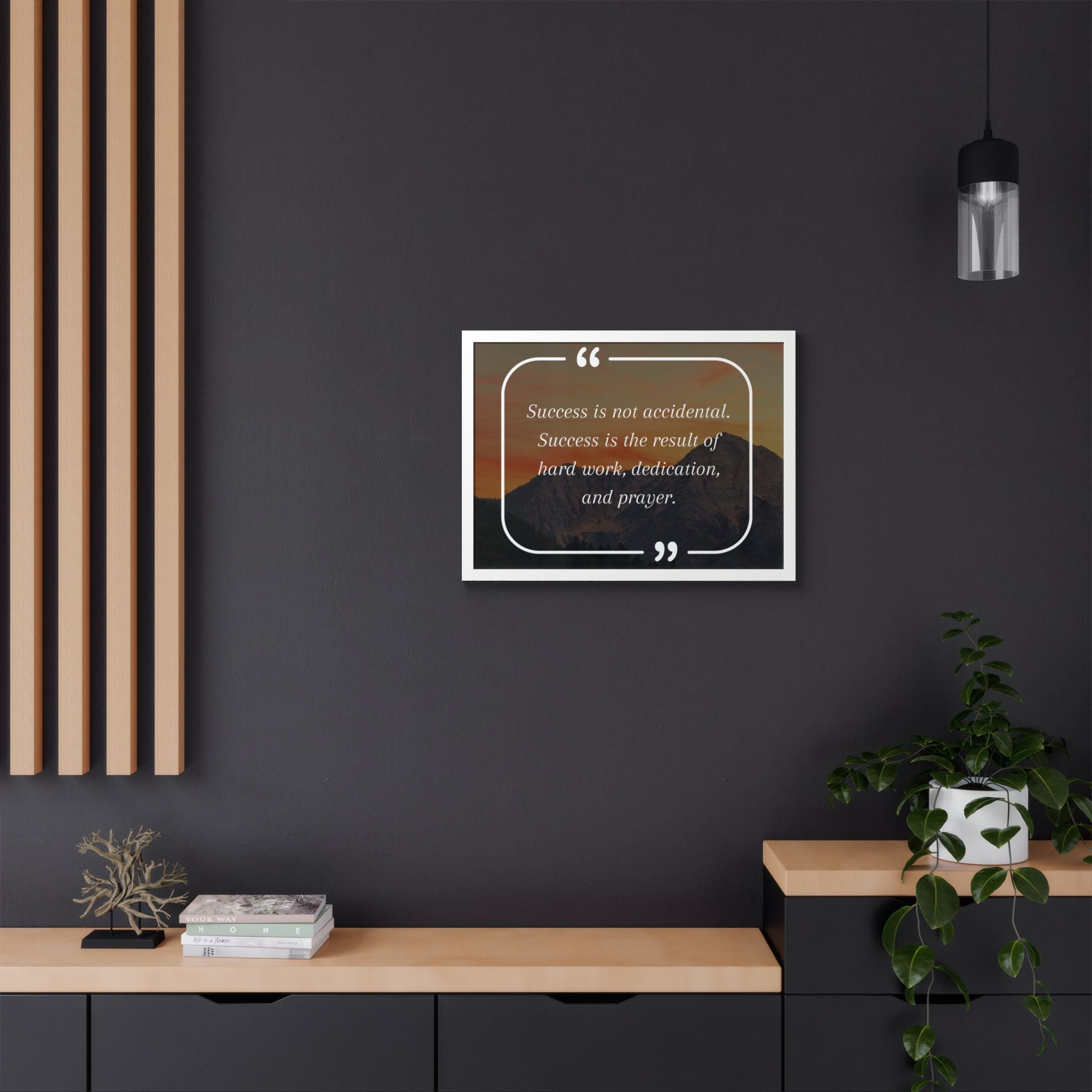 Success Is Not Accidental Multi-Color Framed Poster