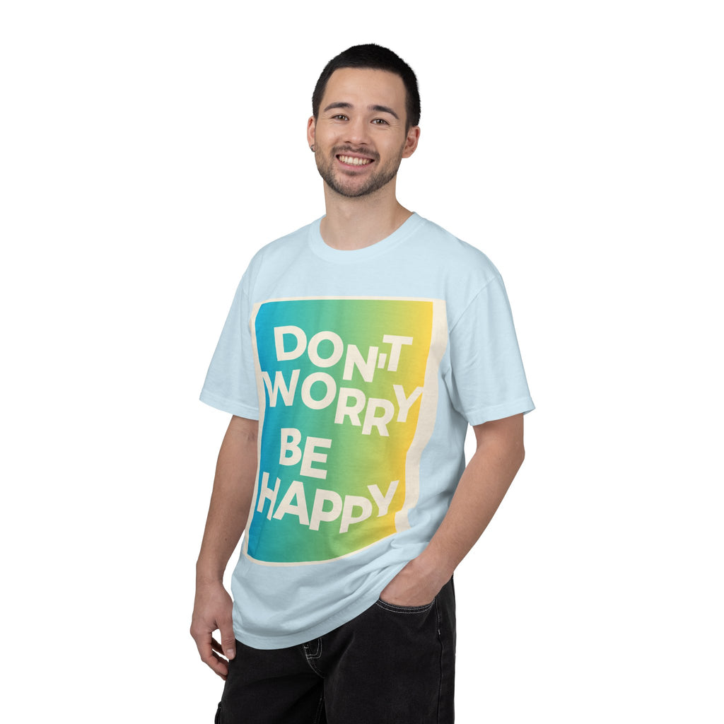 Don't Worry Be Happy Tropical Beach Graphic T-Shirt