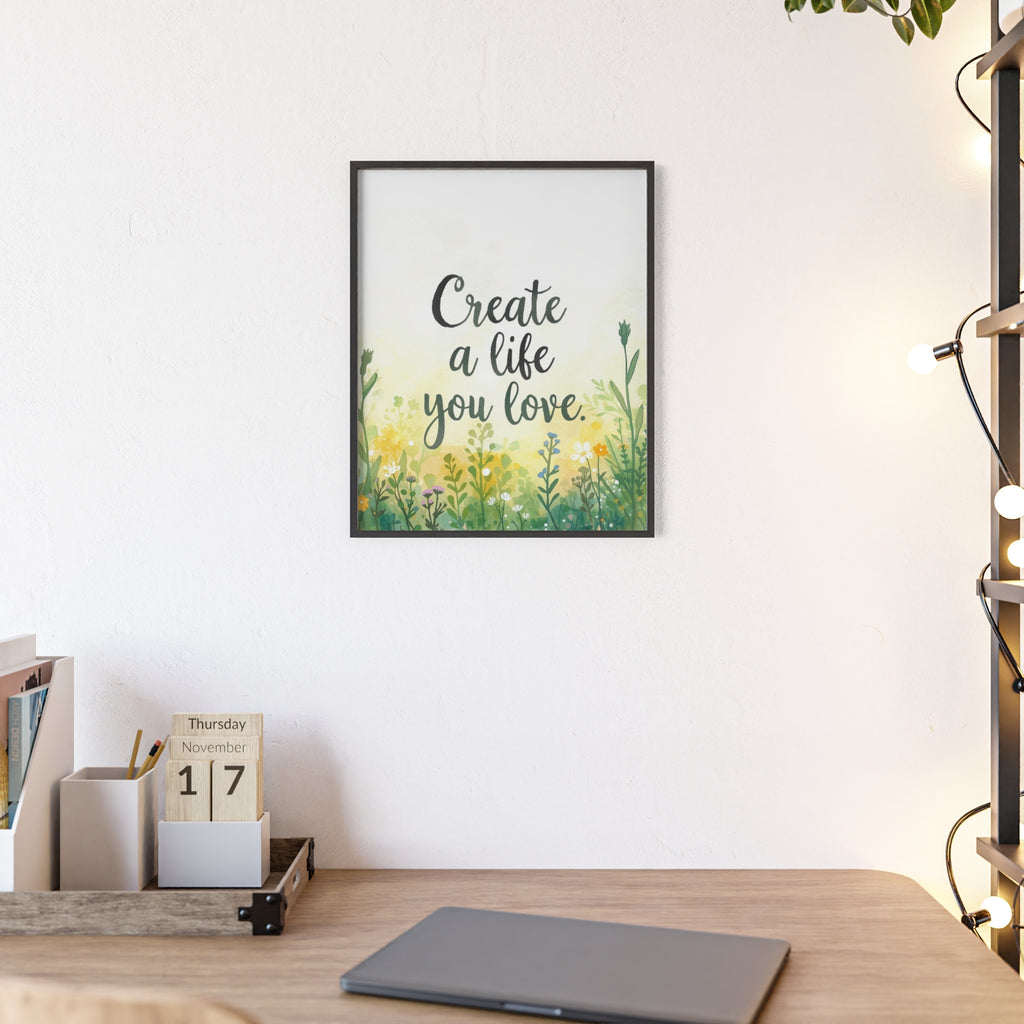 Create a Life You Love Framed Wall Art