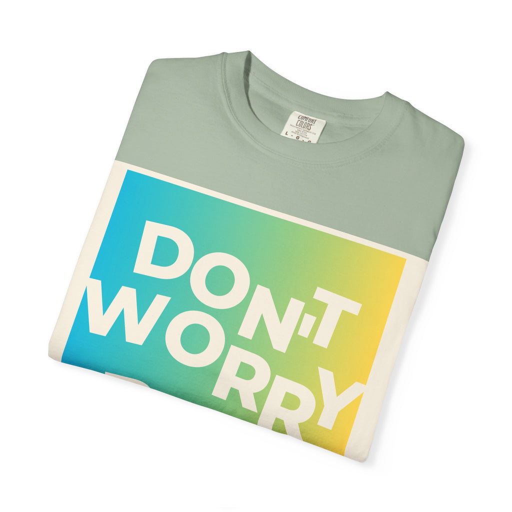 Don't Worry Be Happy Tropical Beach Graphic T-Shirt