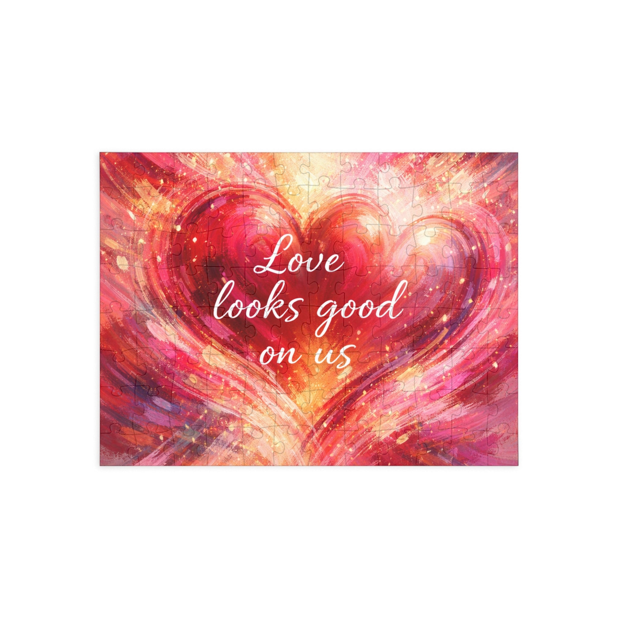 Love Looks Good On Us Romantic Heart Jigsaw Puzzle 96–1000 pcs