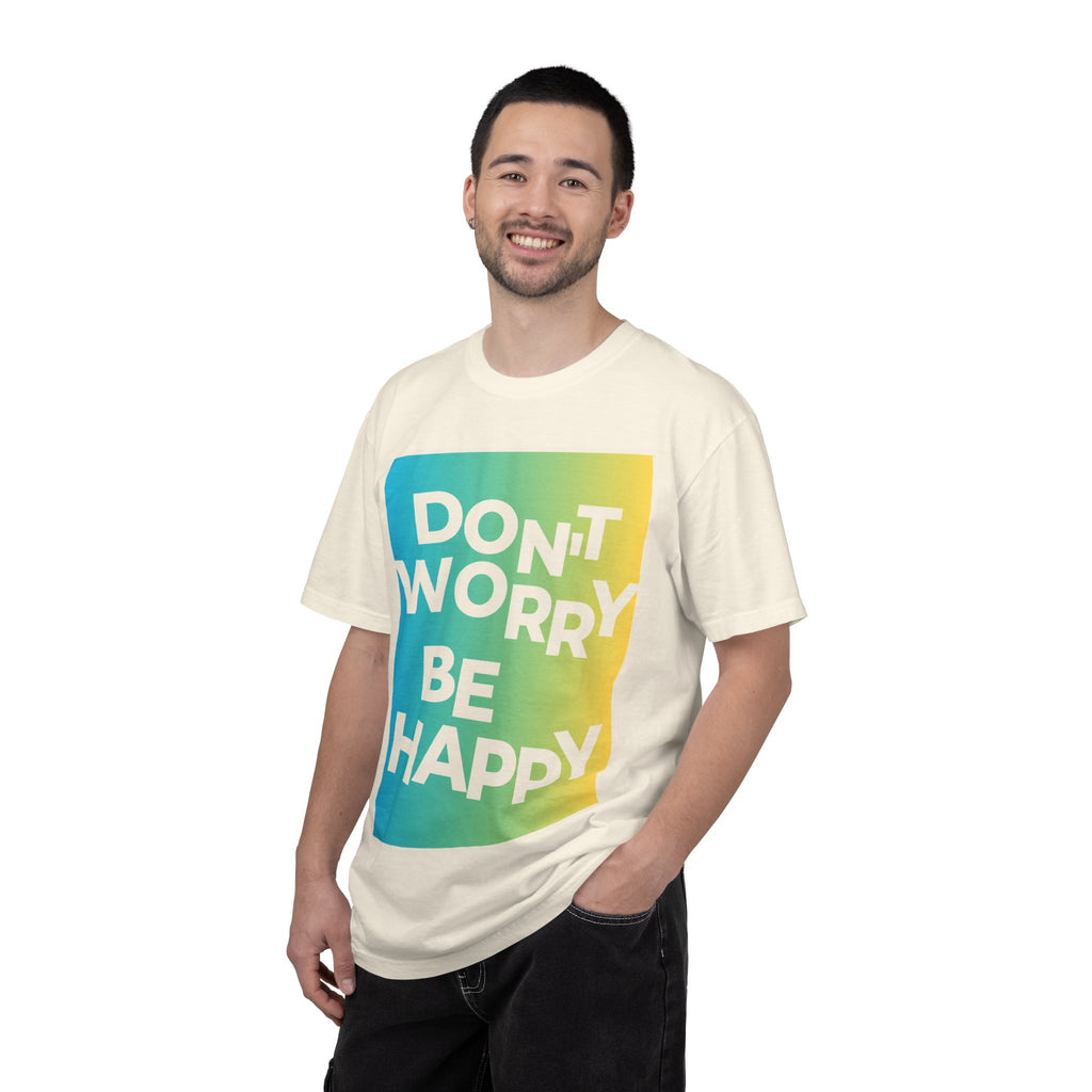 Don't Worry Be Happy Tropical Beach Graphic T-Shirt