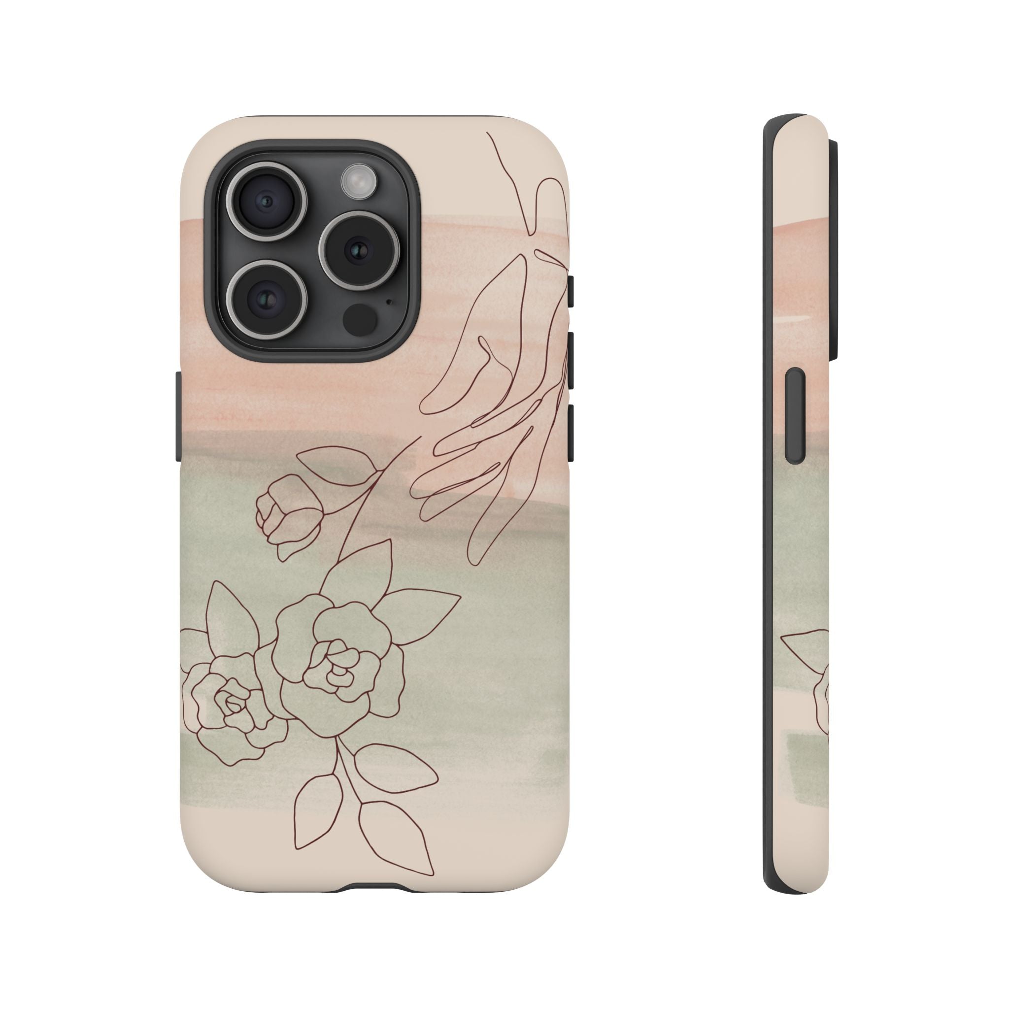 Floral Watercolor Slim Tough Phone Case