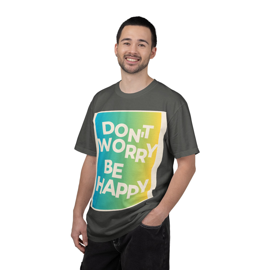 Don't Worry Be Happy Tropical Beach Graphic T-Shirt