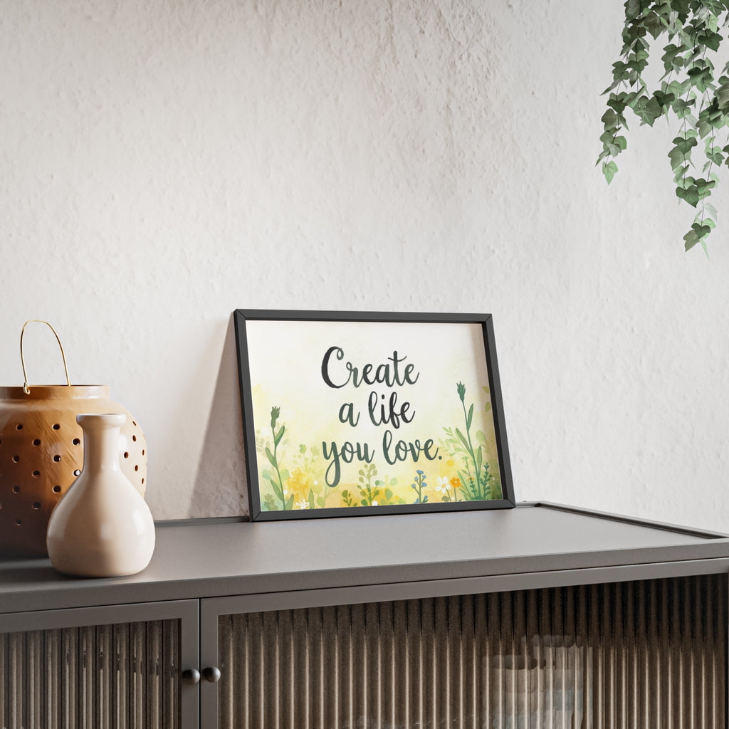 Create a Life You Love Framed Wall Art