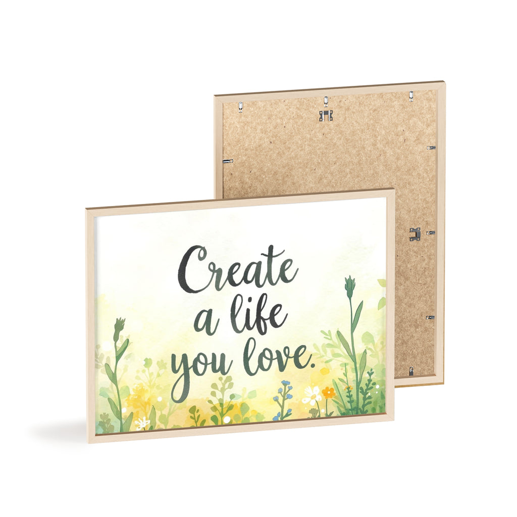 Create a Life You Love Framed Wall Art