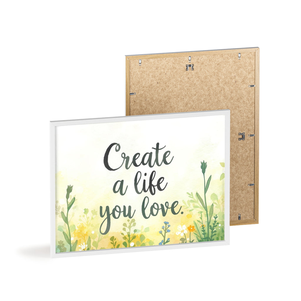 Create a Life You Love Framed Wall Art