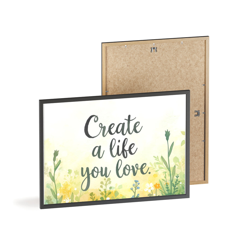 Create a Life You Love Framed Wall Art
