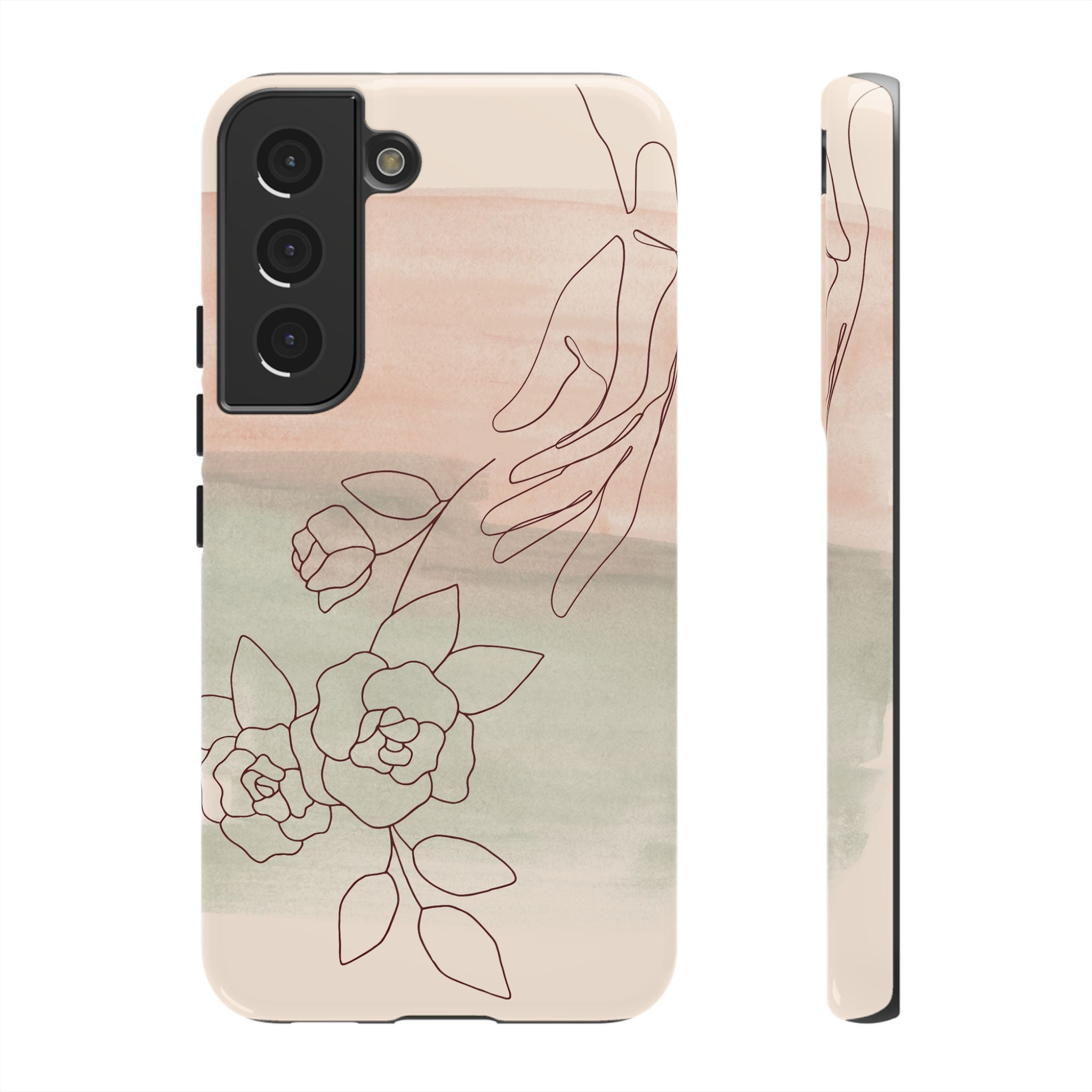 Floral Watercolor Slim Tough Phone Case